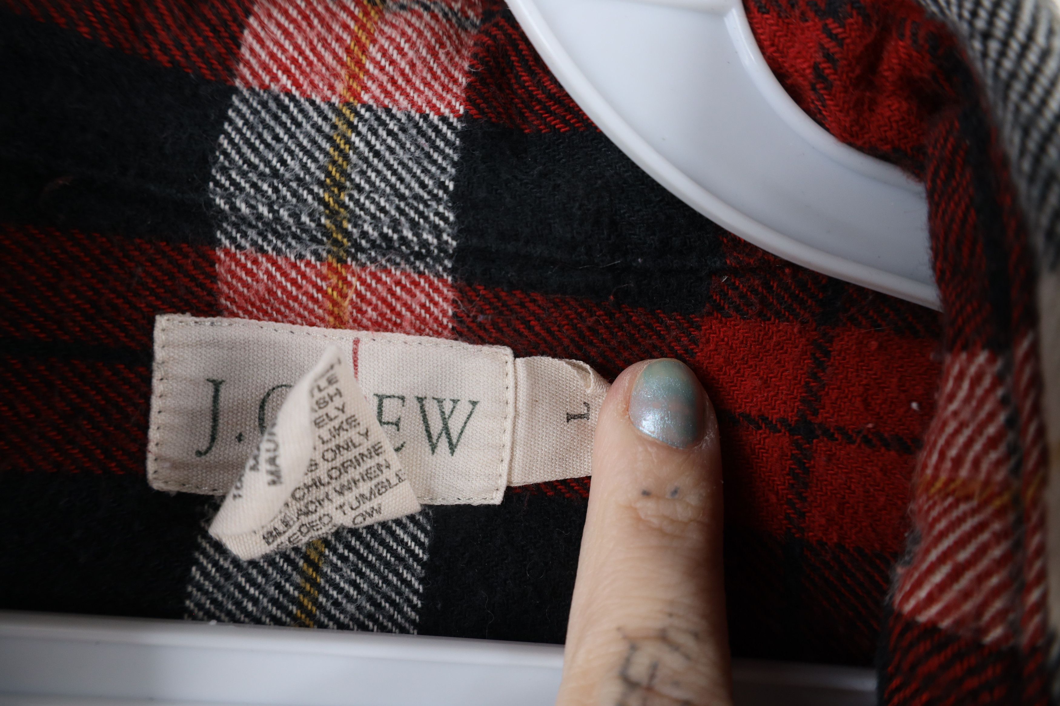 J.Crew × Vintage Vintage 90s J Crew Flannel Collared Button Down Shirt Plaid Size US L / EU 52-54 / 3 - 11 Thumbnail