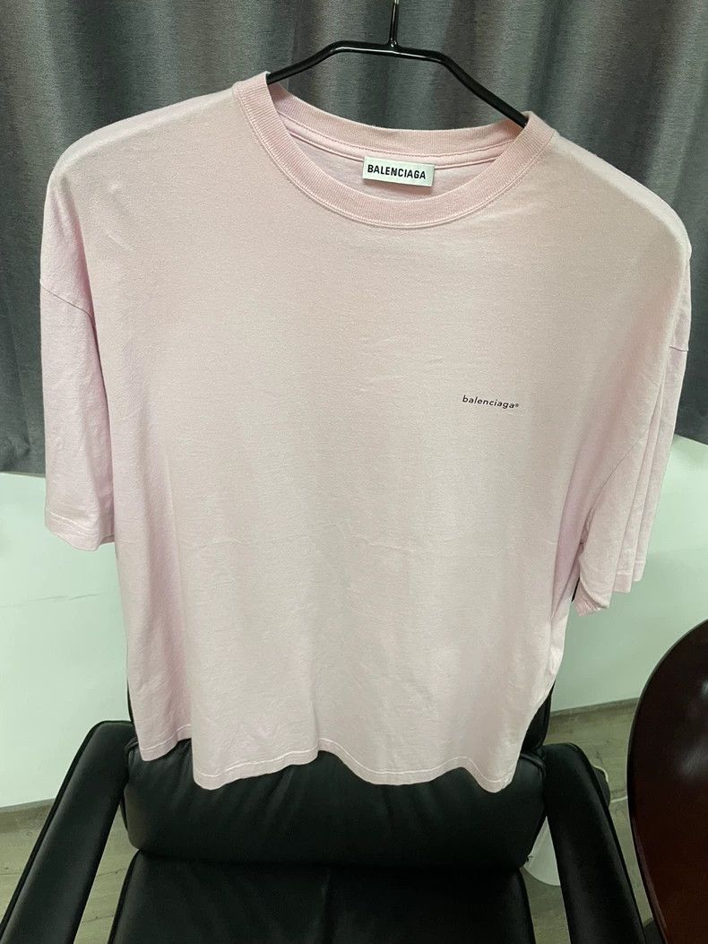 Balenciaga Balenciaga Pink Short Sleeve Size US S / EU 44-46 / 1 - 1 Thumbnail
