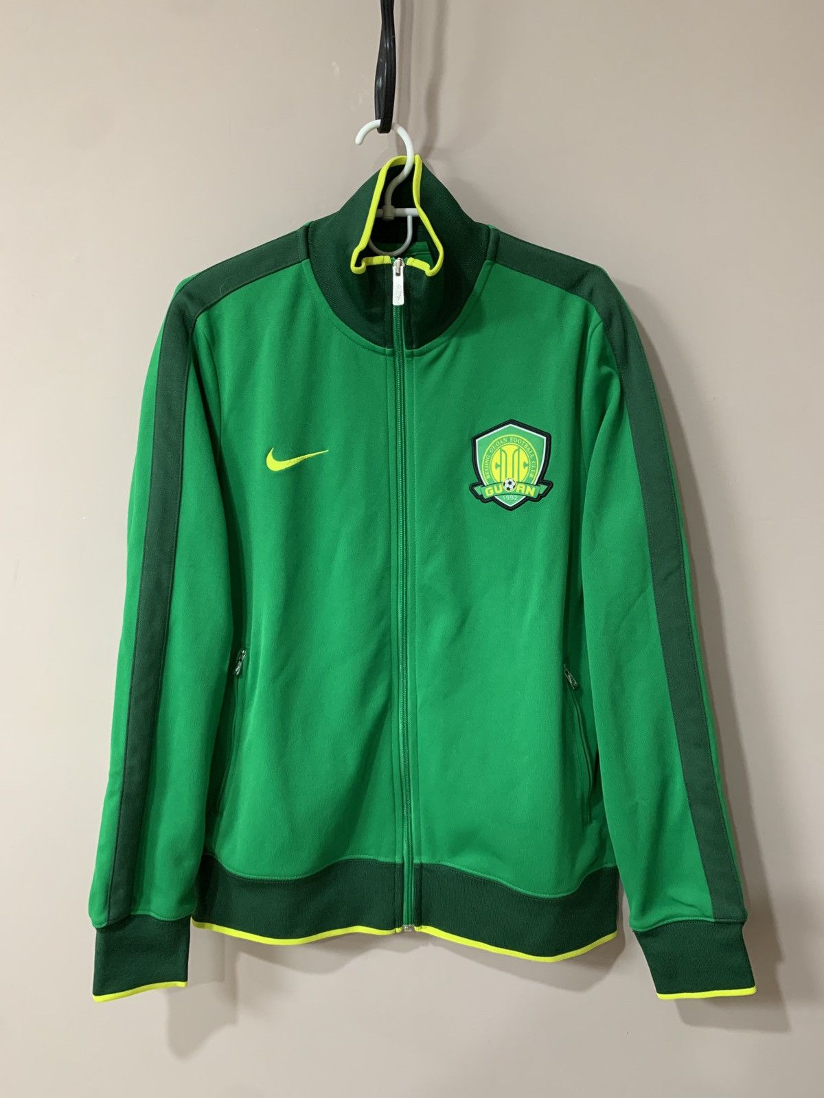 Nike Beijing Guoan Football Zip Jacket Nike Soccer Retro Size M Size US M / EU 48-50 / 2 - 1 Thumbnail