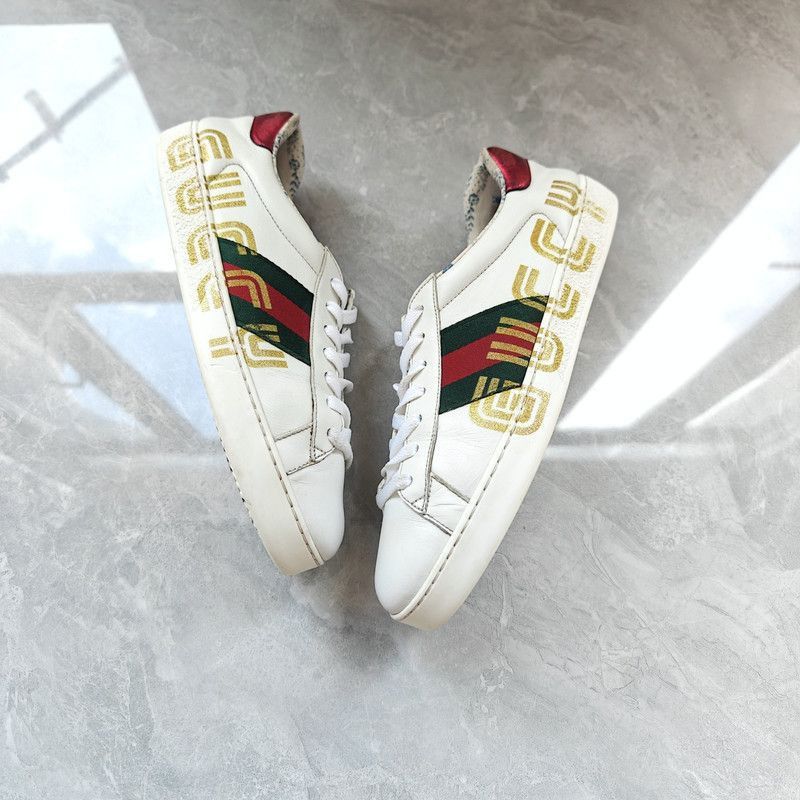 Gucci Gucci Ace Floral Print Sneakers for Men - Size US 9 / EU 42 - 7 Thumbnail