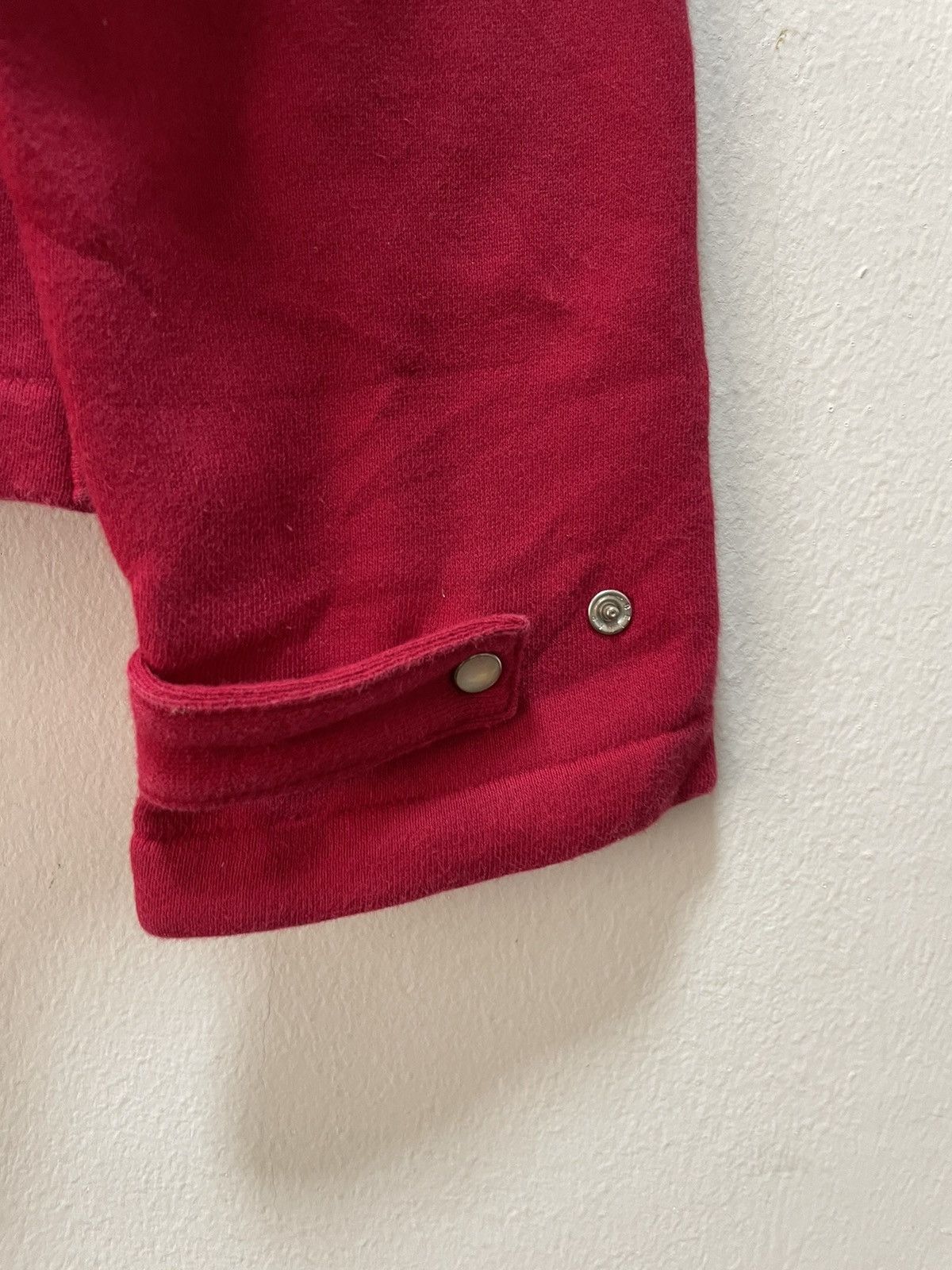 agnes b. AGNES B Sweat Cardigan Snap Button Japan Red Size L / US 10 / IT 46 - 3 Thumbnail