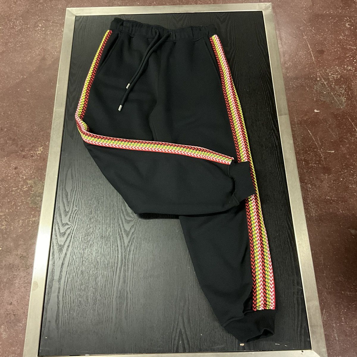 image of Lanvin Curb Sweatpants Size S in Black, Men's