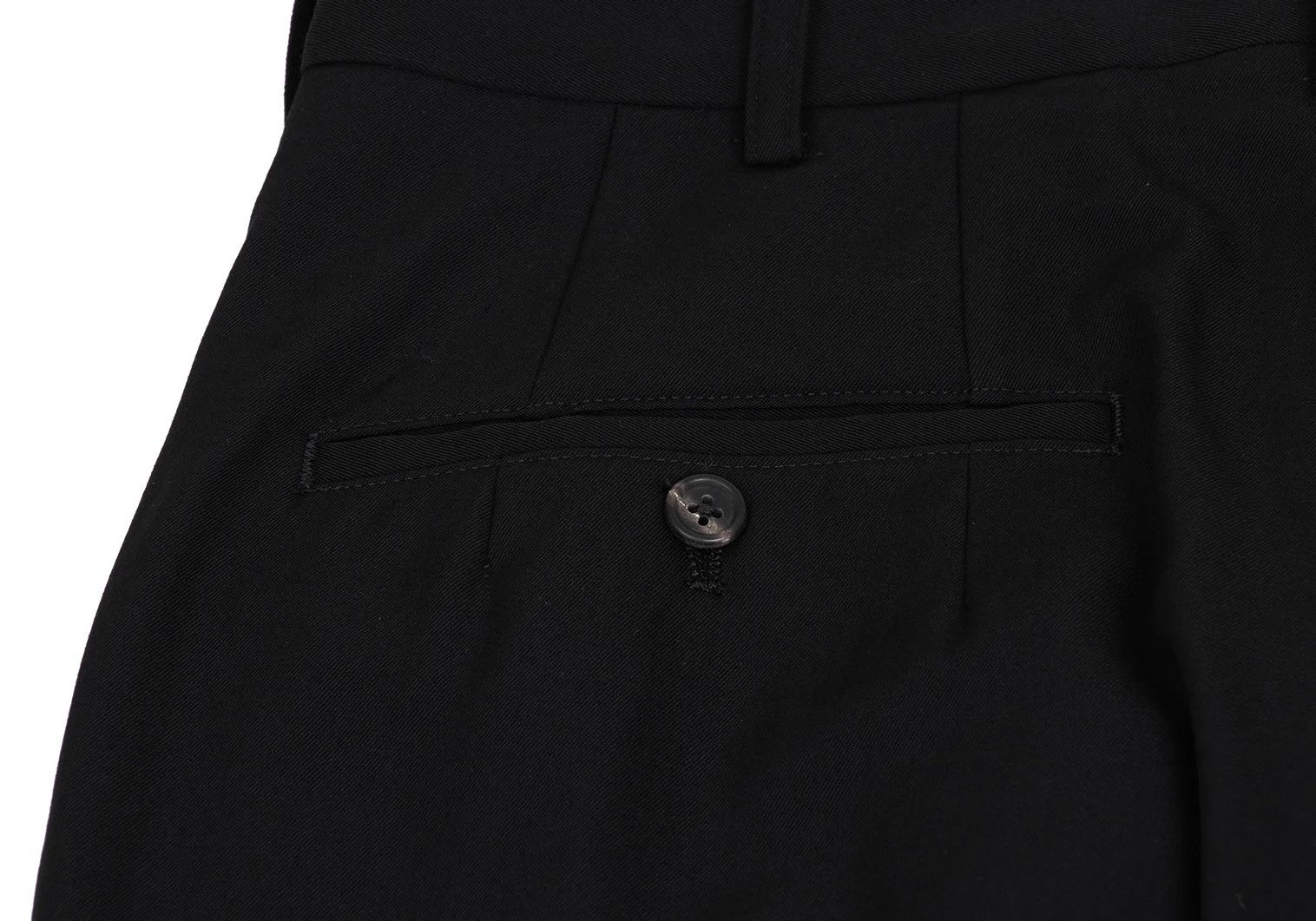 Yohji Yamamoto Yohji Yamamoto Wool Gabardine Pants Black S Size US 38 / EU 54 - 14 Thumbnail