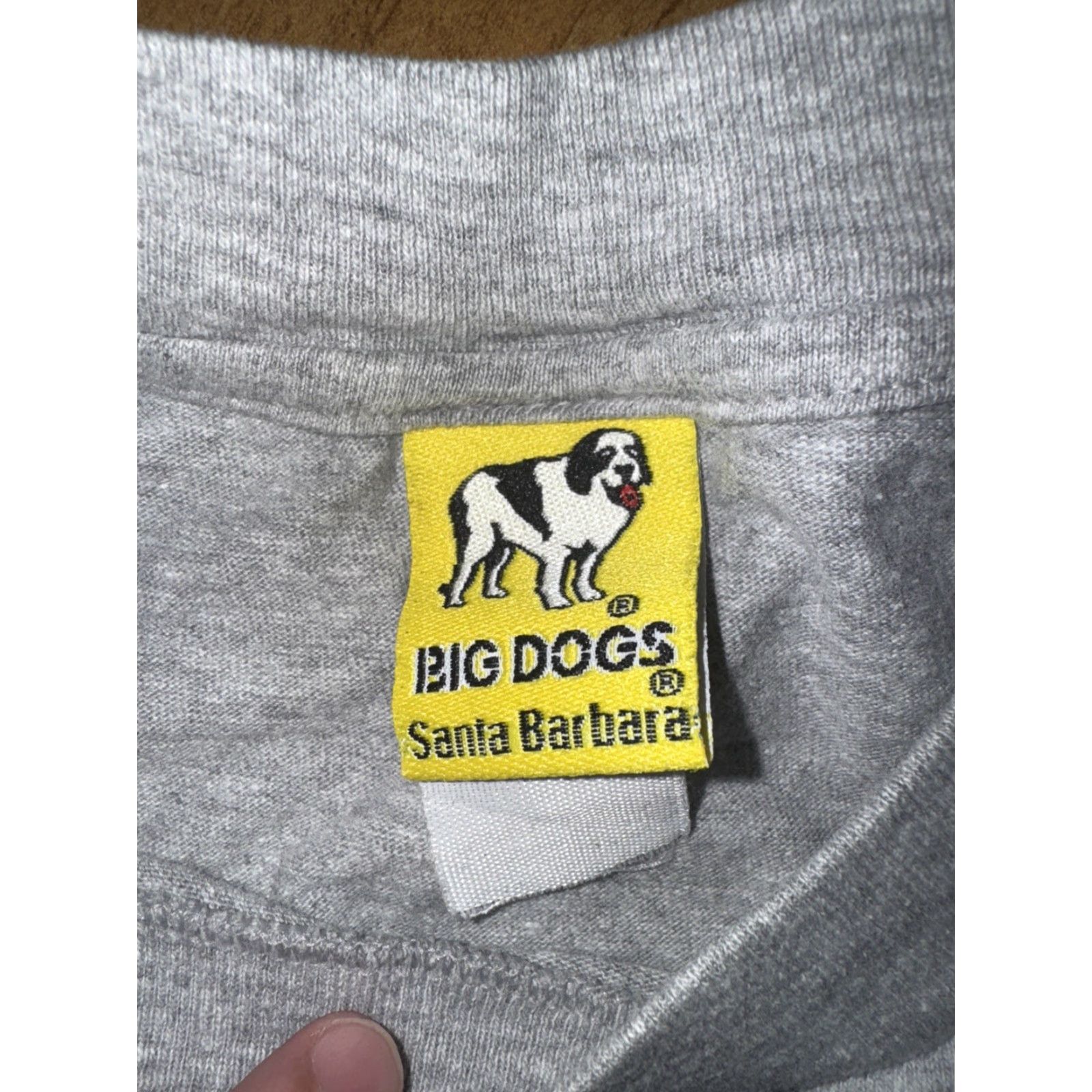 Big Dogs VINTAGE Big Dogs T-Shirt Graphic 1997 Large & In Charge Coach Gray L Men Crew Neck Cotton 90s Sports Size US L / EU 52-54 / 3 - 6 Thumbnail