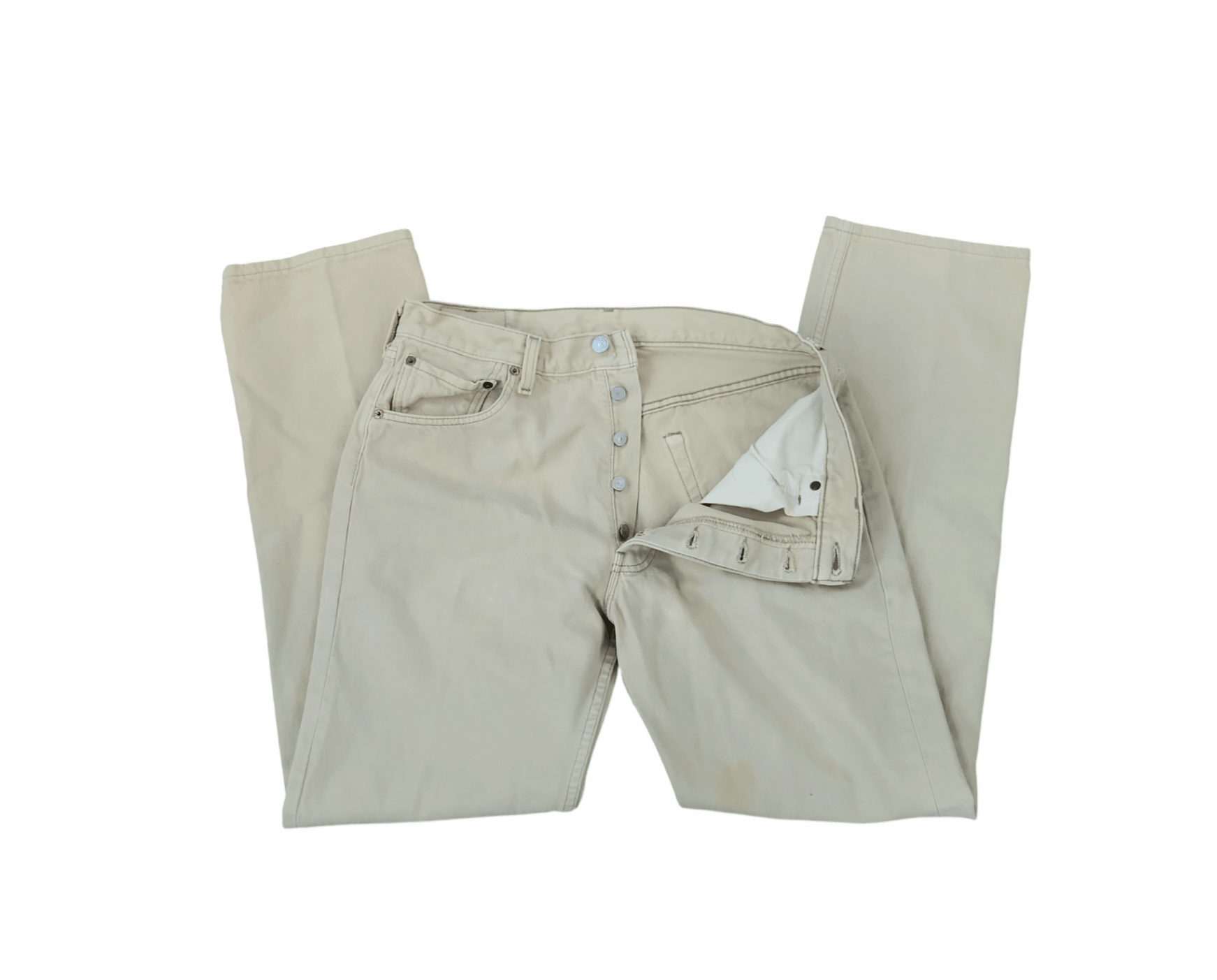 Levi's × Vintage VTG Levi's True Vintage 501 XX Red Tab Cream USA Made 34 Size US 34 / EU 50 - 5 Thumbnail