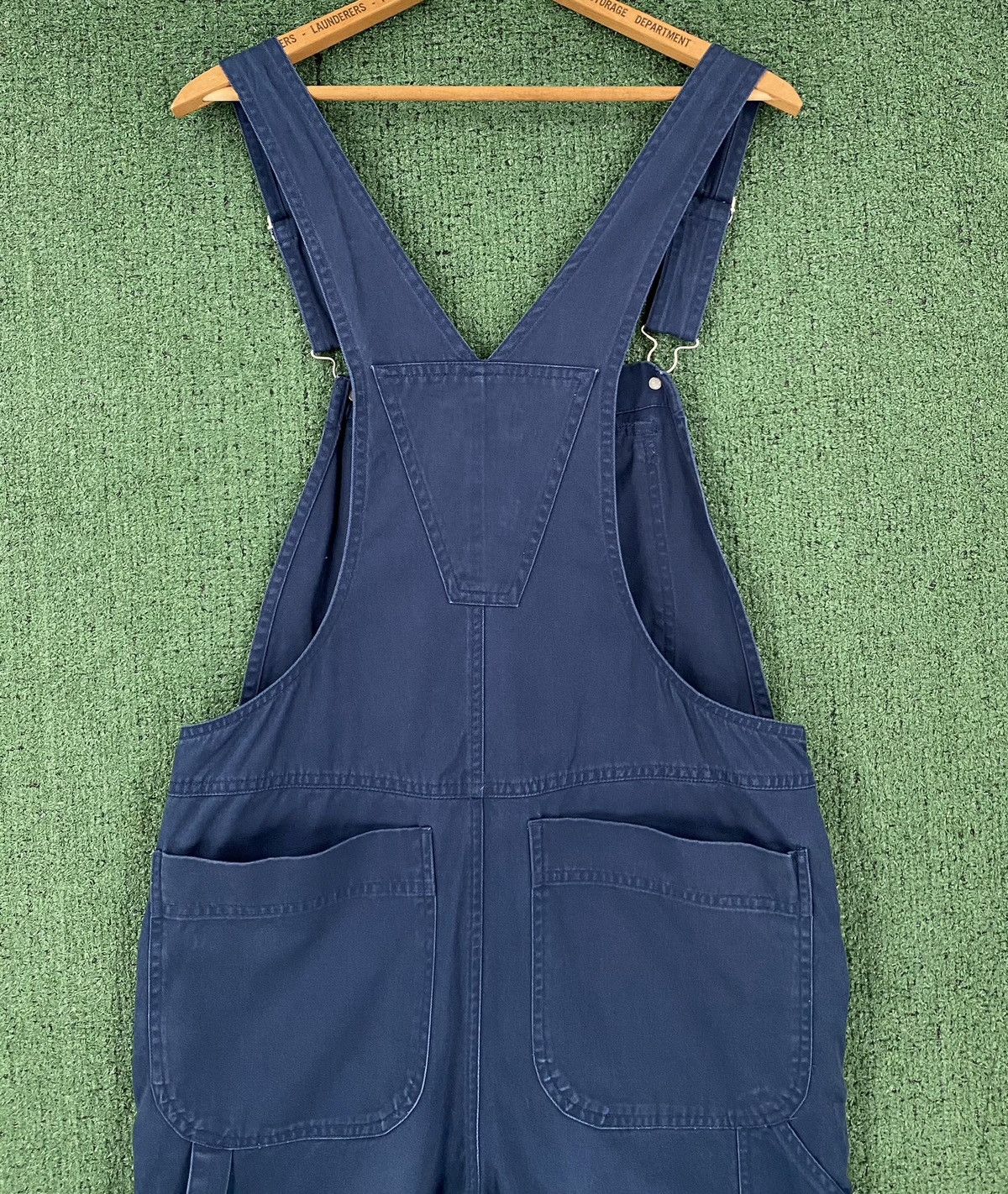 Other Vintage Y2K Honors Navy Cotton Carpenter Shortalls Small Size 31" - 6 Thumbnail
