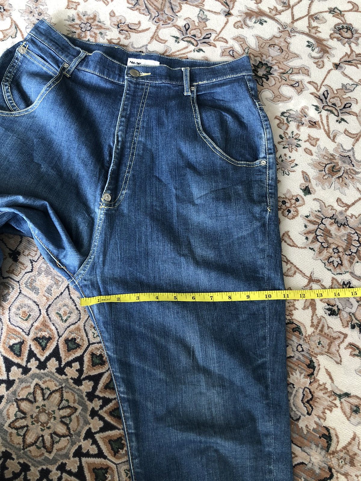 Issey Miyake × Japanese Brand × mercibeaucoup NE NET BUCKLE BACK JEANS Size US 32 / EU 48 - 16 Thumbnail