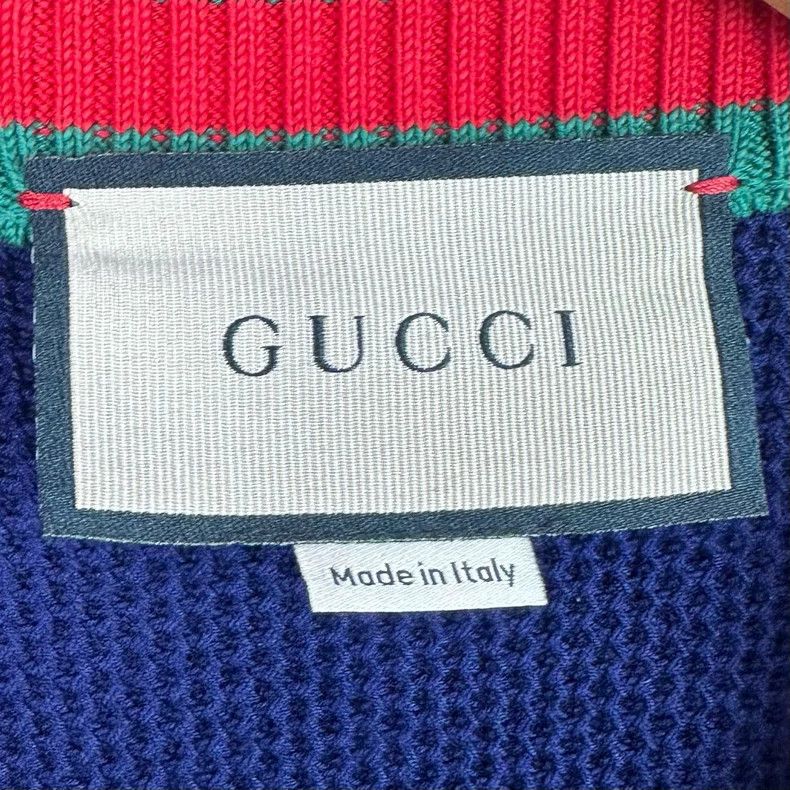 Gucci GucciDark blue long-sleeved knitted cardigan jacket 2503-Ne Size US S / EU 44-46 / 1 - 3 Thumbnail