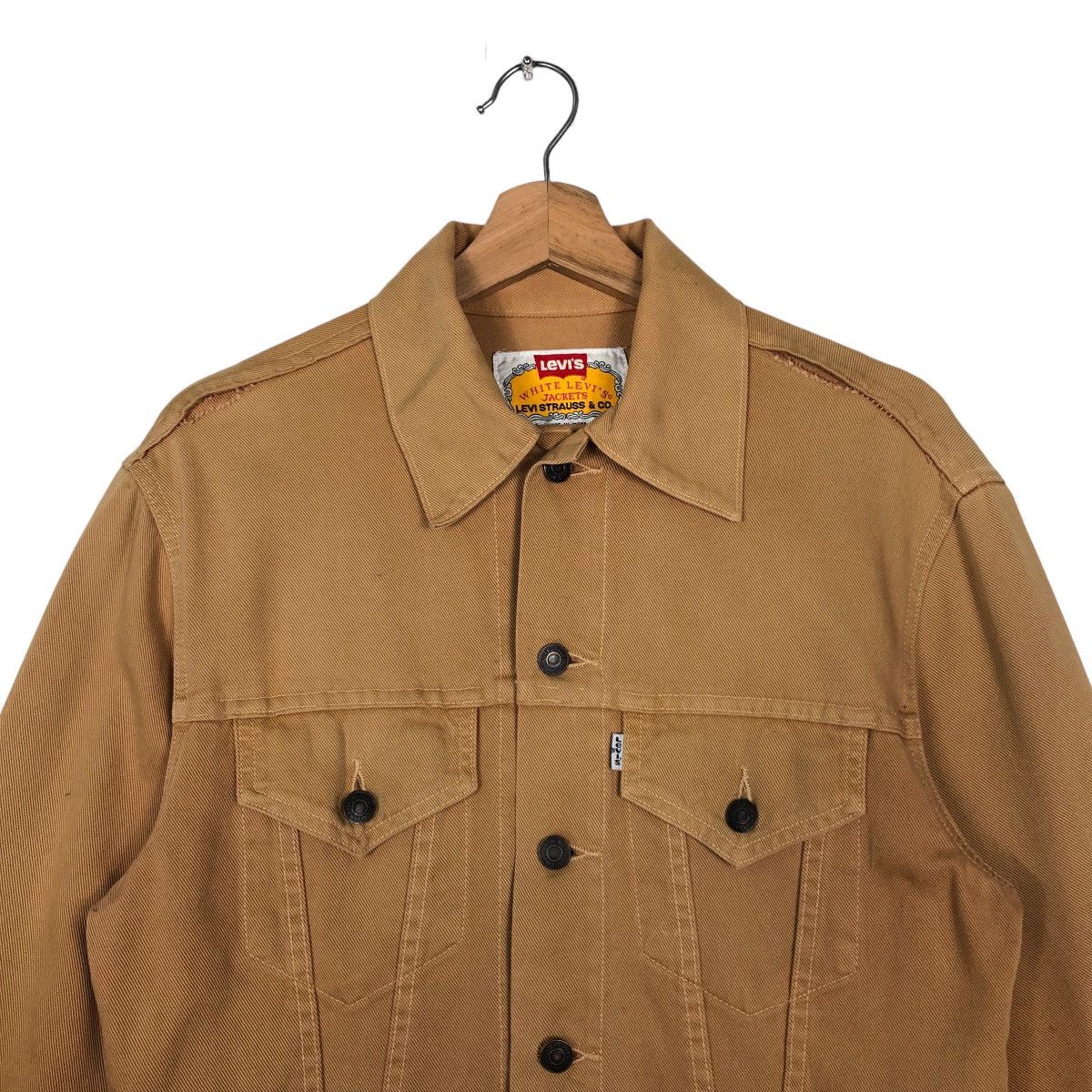 Levi's 🔥90’s Vintage Trucker Jacket White Levi’s Jacket Size US M / EU 48-50 / 2 - 2 Thumbnail
