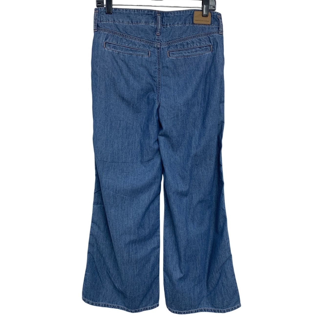 American Eagle Outfitters New American Eagle Womens Size 4 Ultra Wide Leg Denim Jeans Size 27" / US 4 / IT 40 - 3 Thumbnail