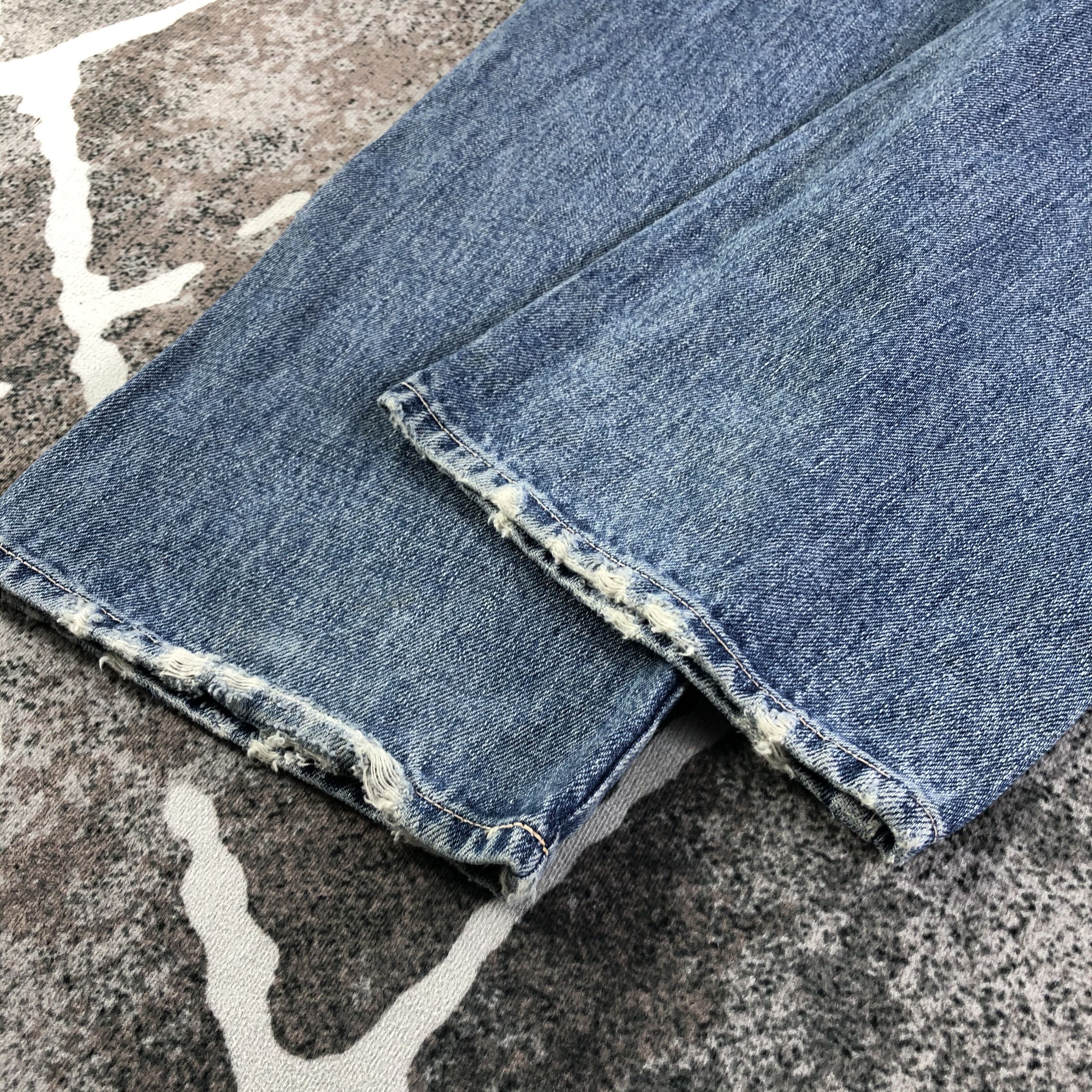 Japanese Brand Domingo Jeans Faded Blue Denim KJ2339 Size US 31 - 5 Thumbnail