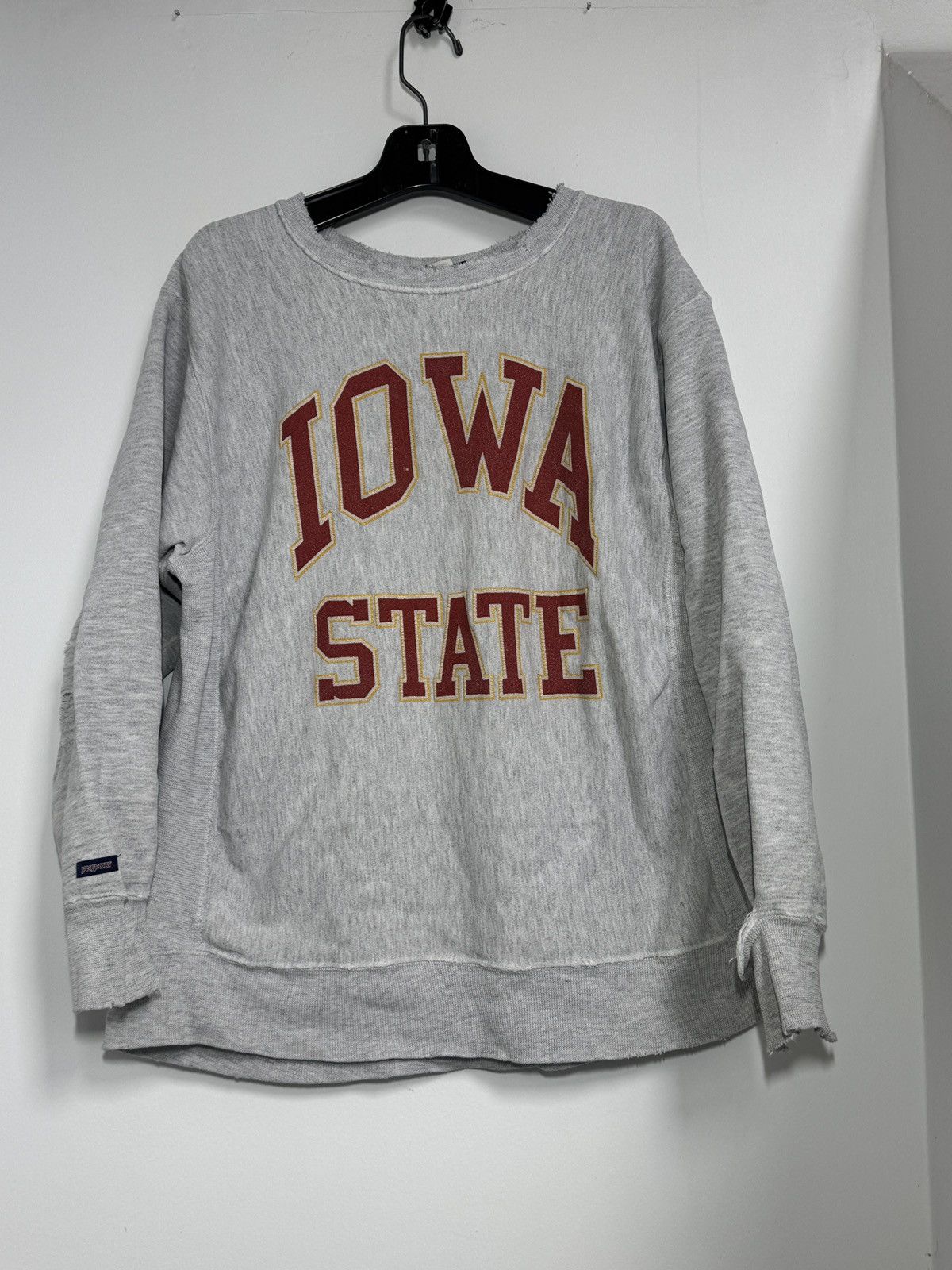Japanese Brand Vintage 90s Jansport Iowa State Reverse Weave Style Crewneck Size US XL / EU 56 / 4 - 1 Thumbnail