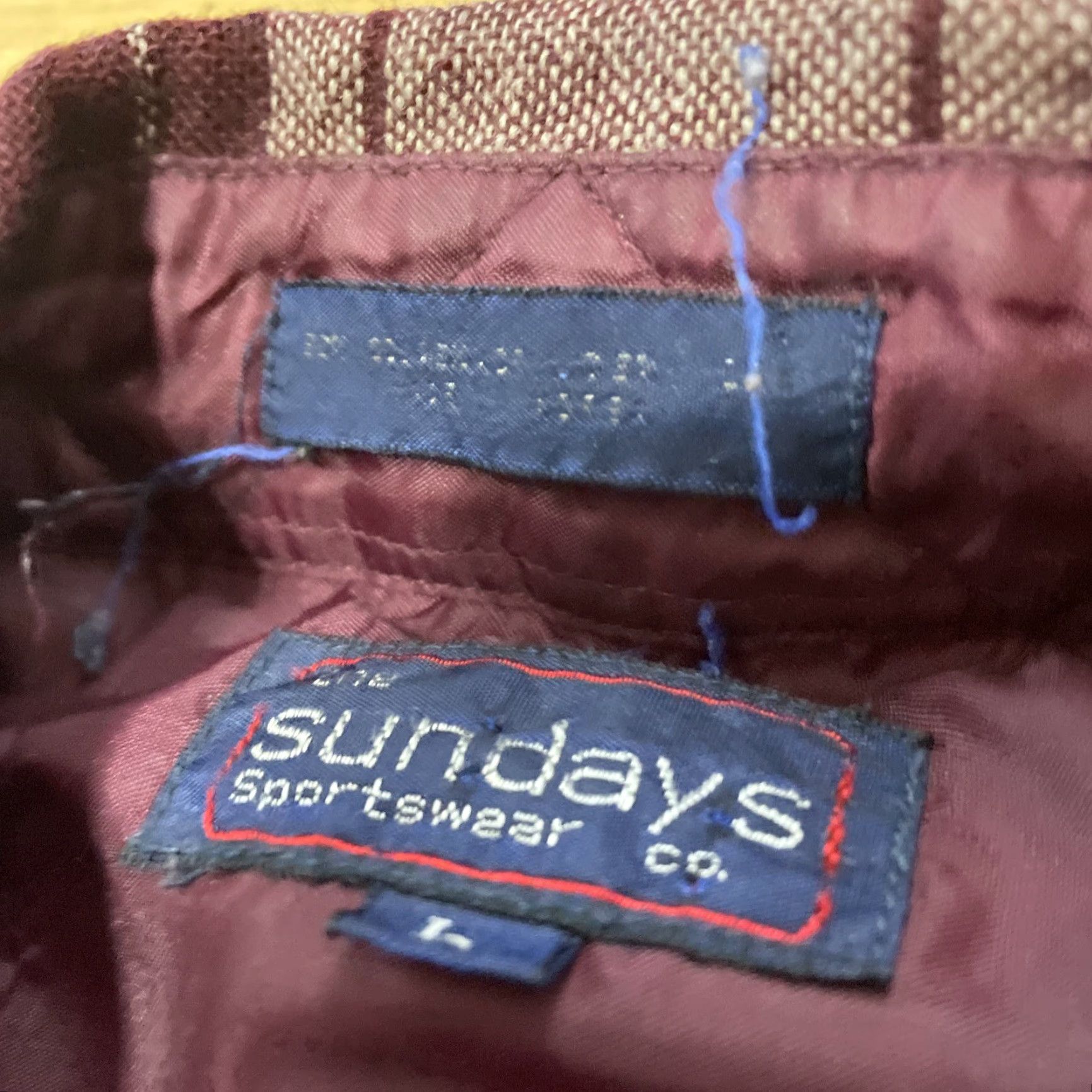Vintage VINTAGE The Sundays Shirt Men L Plaid Flannel 80s 90s Button-Up Outdoor Purple-Red Collared Casual Size US L / EU 52-54 / 3 - 5 Thumbnail