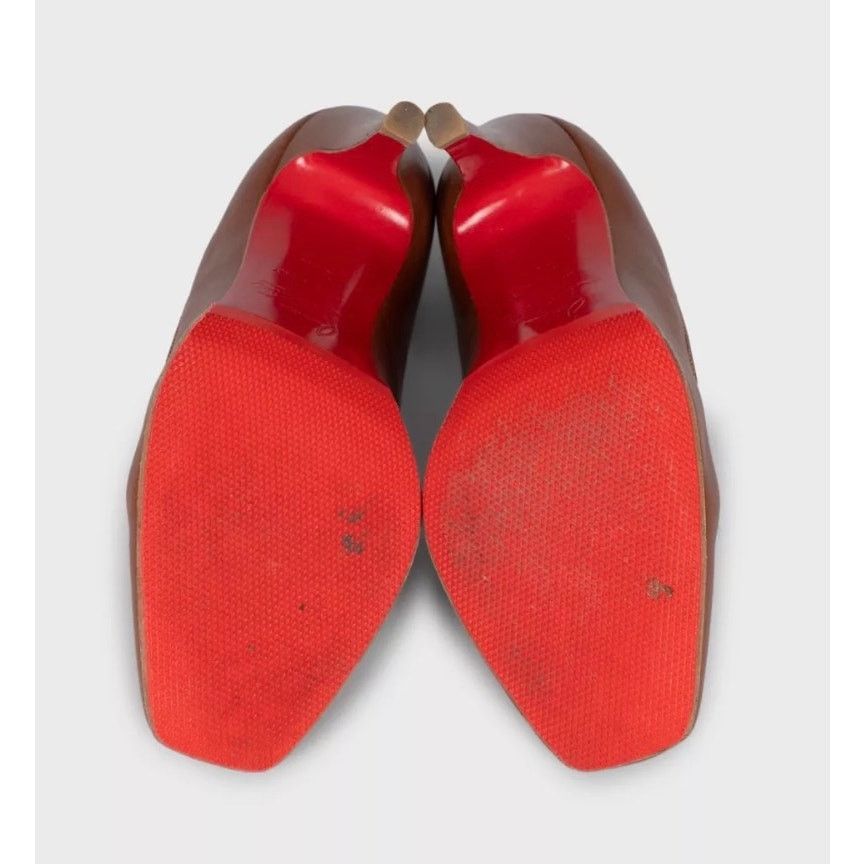 Christian Louboutin Christian Louboutin Brown Leather Pumps 35.5 Size US 4.5 / IT 34.5 - 5 Thumbnail
