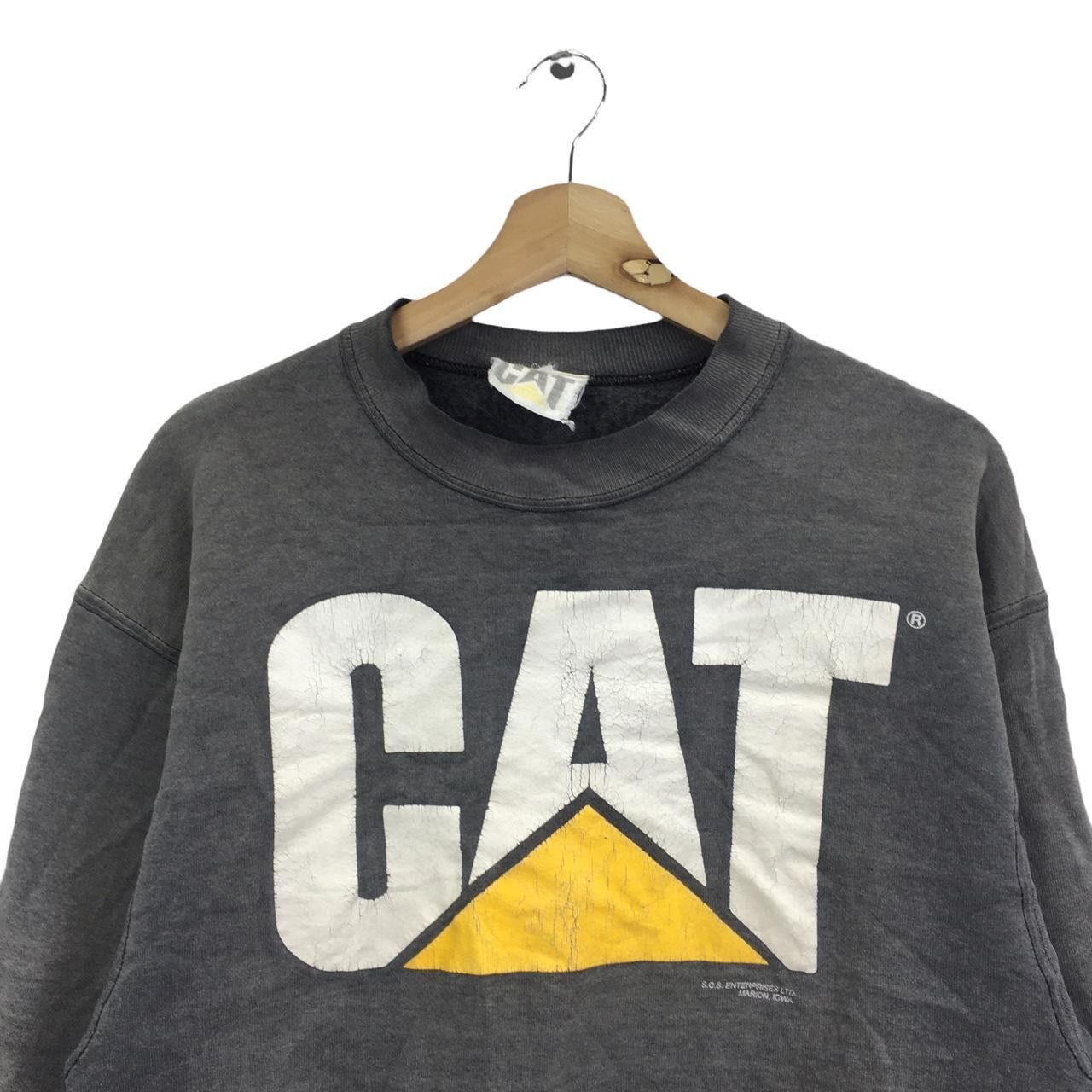 Vintage Vtg 90’ CAT CATERPILLAR USA Machinery Industry Sweatshirt Size US M / EU 48-50 / 2 - 2 Thumbnail