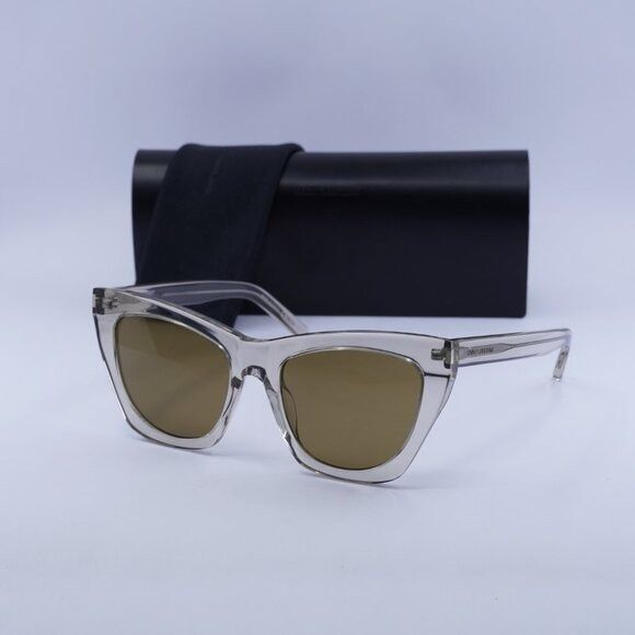 Saint Laurent Paris 🕶️ New Saint Laurent SL214 KATE 032 Sunglasses - Beige Size ONE SIZE - 11 Thumbnail