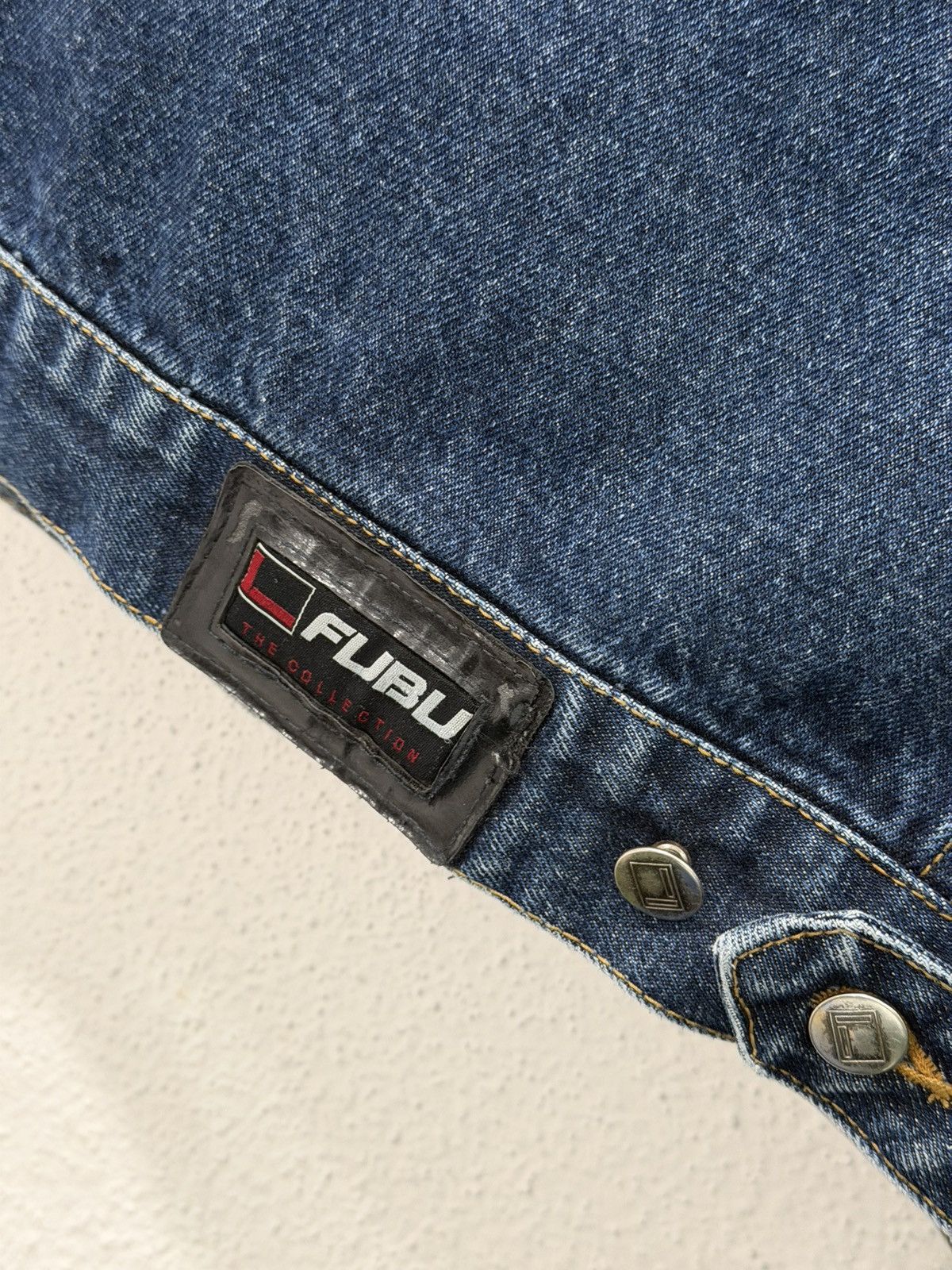 Fubu Vintage Y2K FUBU Denim Trucker Jacket XL Streetwear Hip Hop Size US XL / EU 56 / 4 - 6 Thumbnail