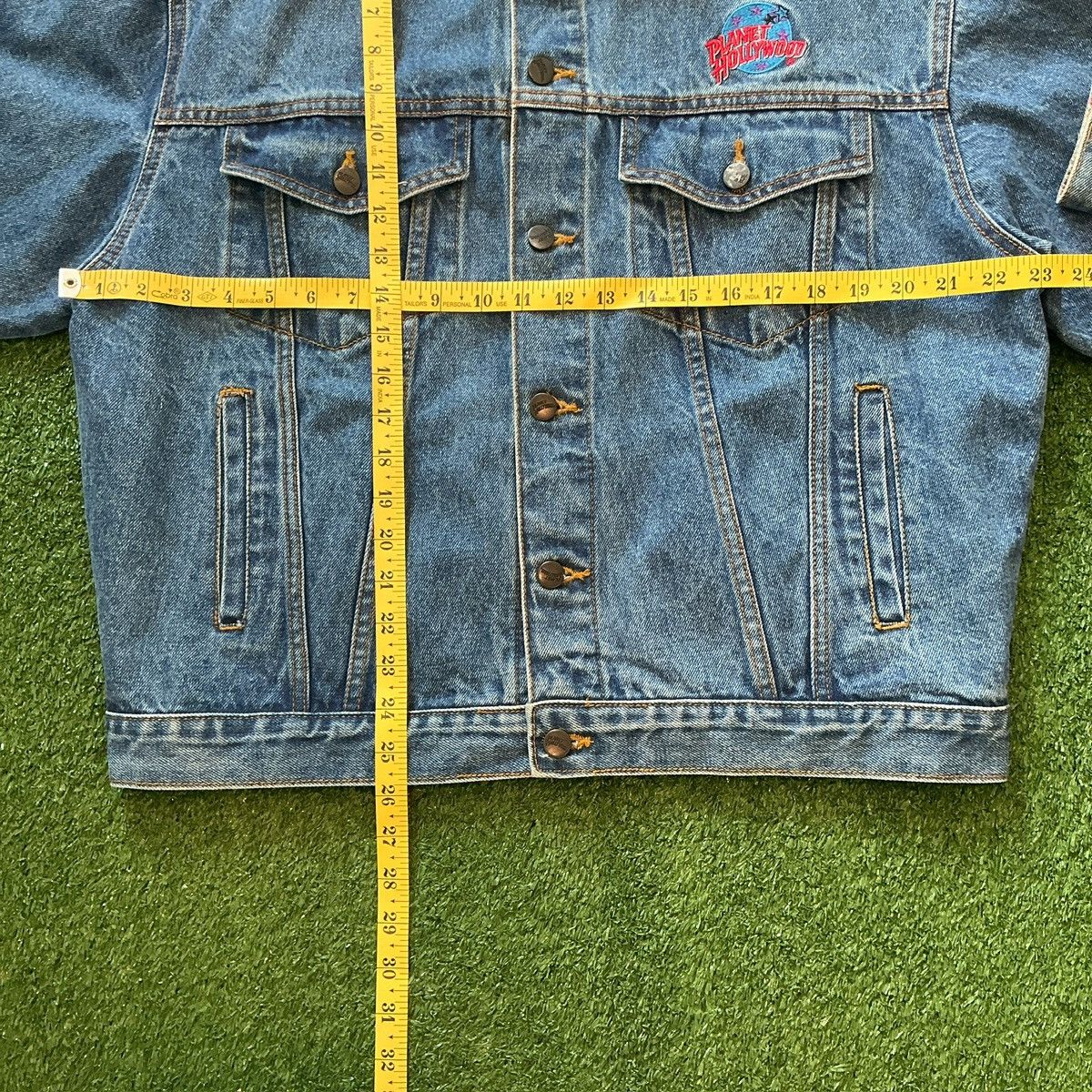 Planet Hollywood Vintage 1991 Vancouver Planet Hollywood Blue Denim Jacket Size US L / EU 52-54 / 3 - 8 Thumbnail