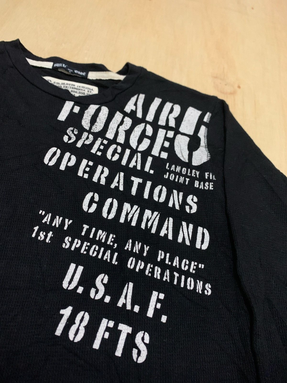 Hysteric Glamour × If Six Was Nine × Japanese Brand Y2k Air Force5 Ifsixwasnine Style Longslevee Size US L / EU 52-54 / 3 - 3 Thumbnail