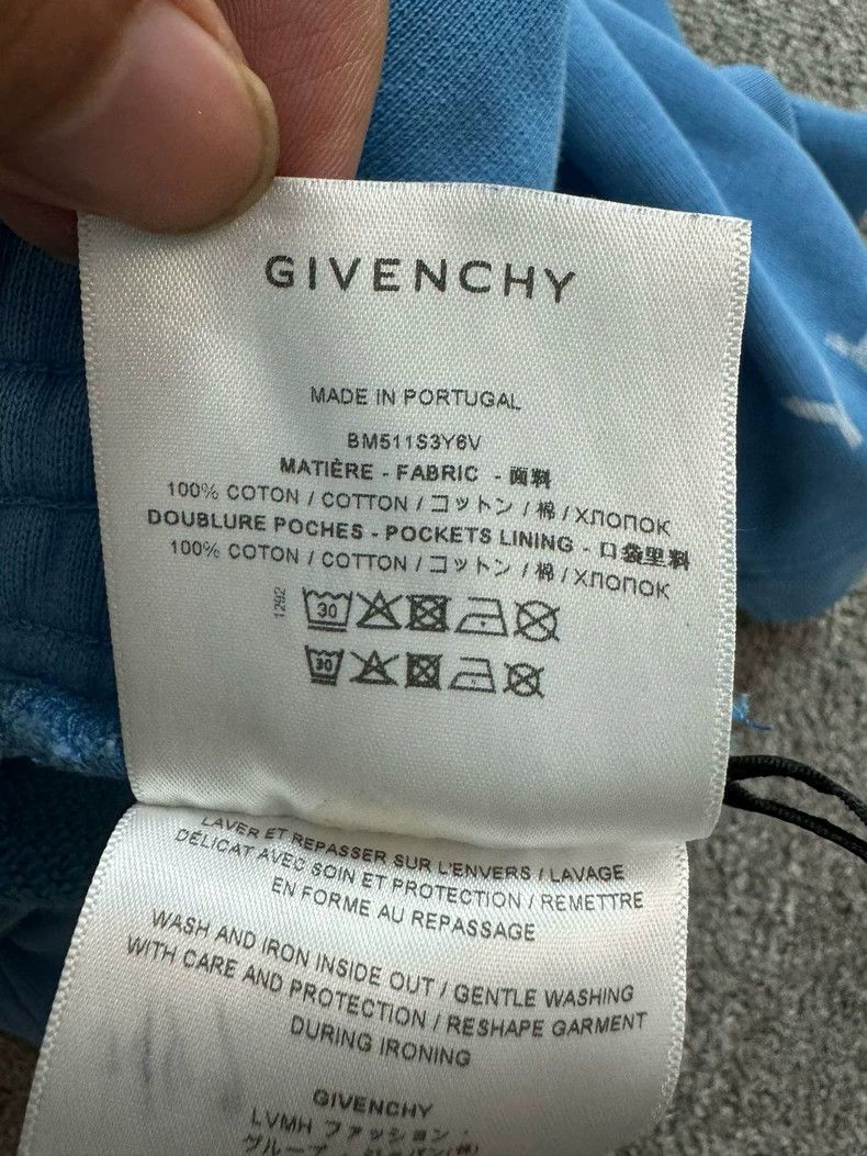 Givenchy Givenchy SizeS Blue Printed Death Logo Letter Lace-Up Short Size US 31 - 5 Thumbnail