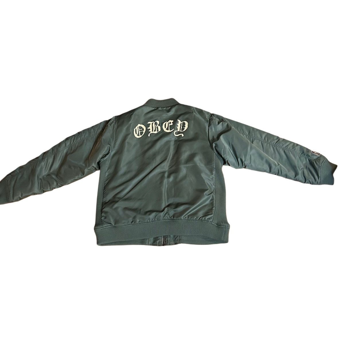 Obey × Vintage Vintage Green Bomber Jacket from OBEY Size US XL / EU 56 / 4 - 7 Thumbnail