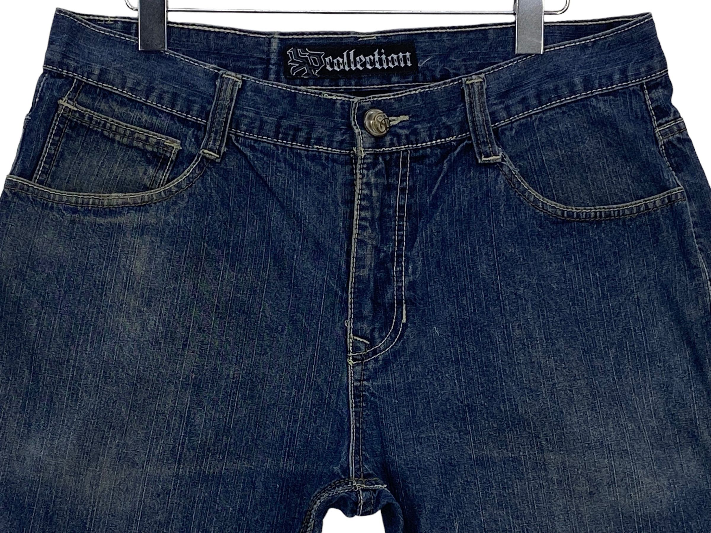 Japanese Brand SP Short Baggy Jeans Hip Hop Skateboards Jeans Pants Size US 35 - 3 Thumbnail