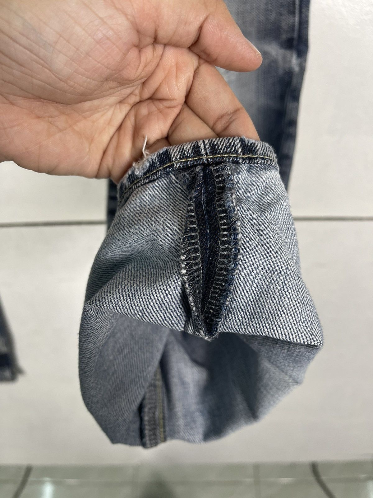 Hysteric Glamour Takeo Kikuchi Ripped Denim Flare Jeans Size US 32 / EU 48 - 12 Thumbnail