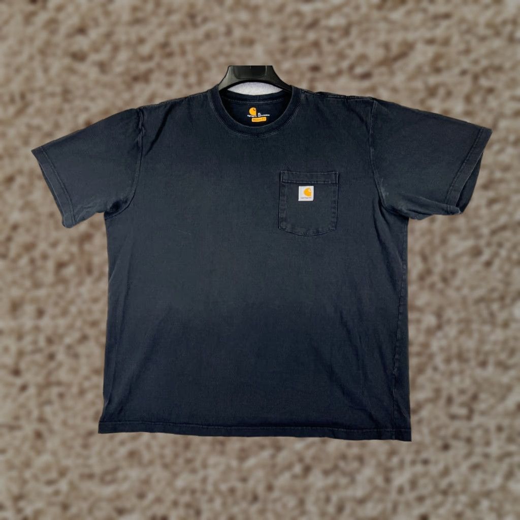 Carhartt Carhartt Shirt Men XL Black Short Sleeve Crew Neck Cotton Jersey Embroidered Logo Work Modern American 90s? Not specified; omit. Size US XL / EU 56 / 4 - 1 Thumbnail