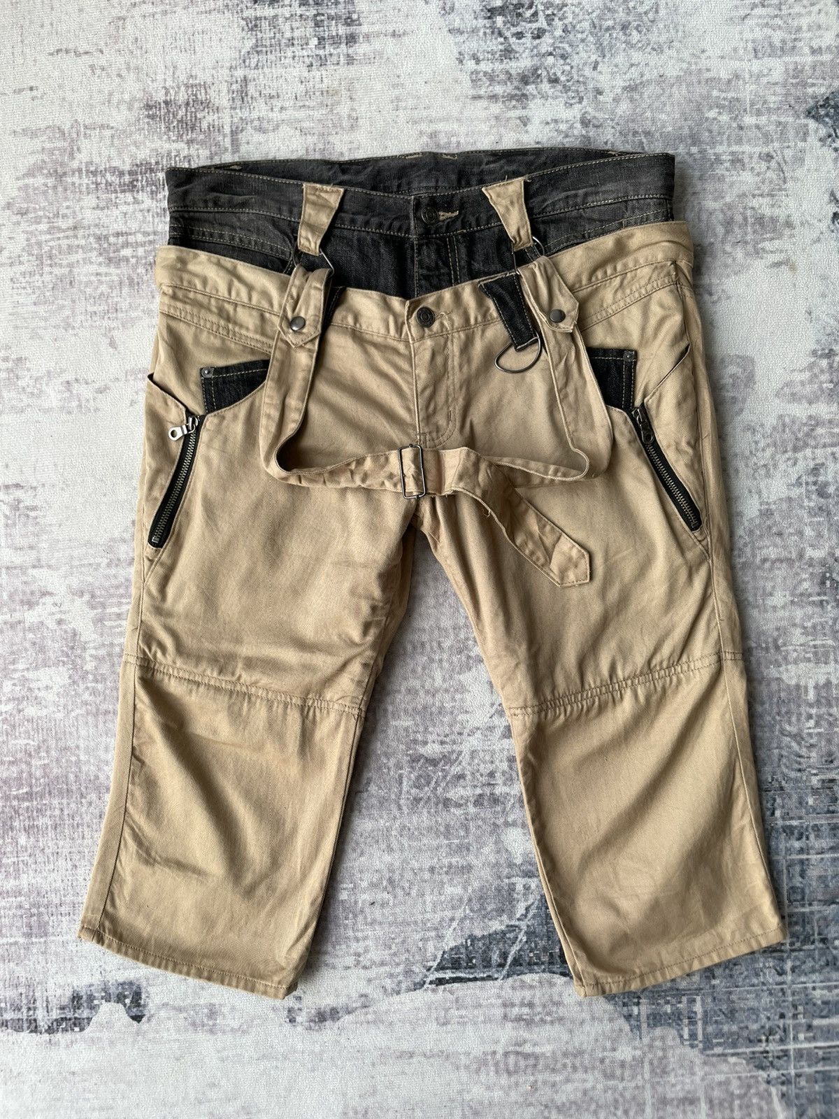 PPFM PPFM Double Waist Punk Bondage Short Pants Size US 34 / EU 50 - 3 Thumbnail
