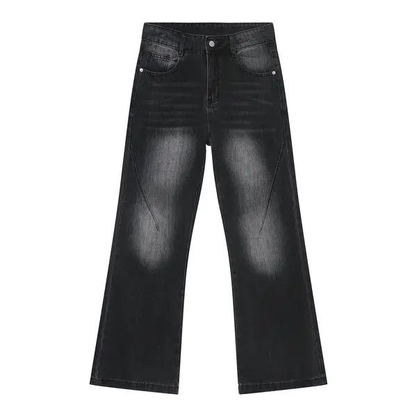 Japanese Brand VIBE Retro black and gray matte white slim fit jeans Size US 32 / EU 48 - 6 Thumbnail