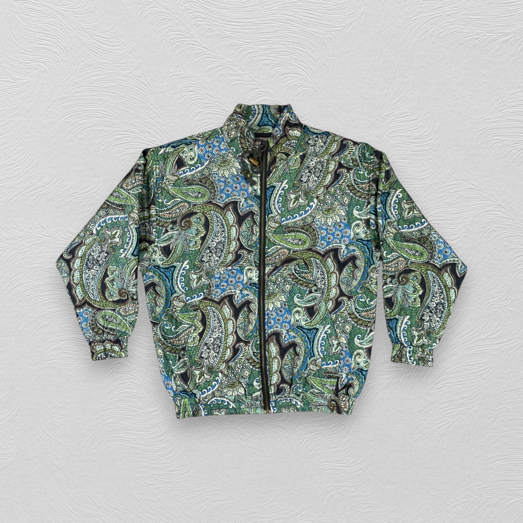 Japanese Brand Vintage Robert Stock Paisley Silk Medium Jacket- J368 Size US M / EU 48-50 / 2 - 1 Thumbnail