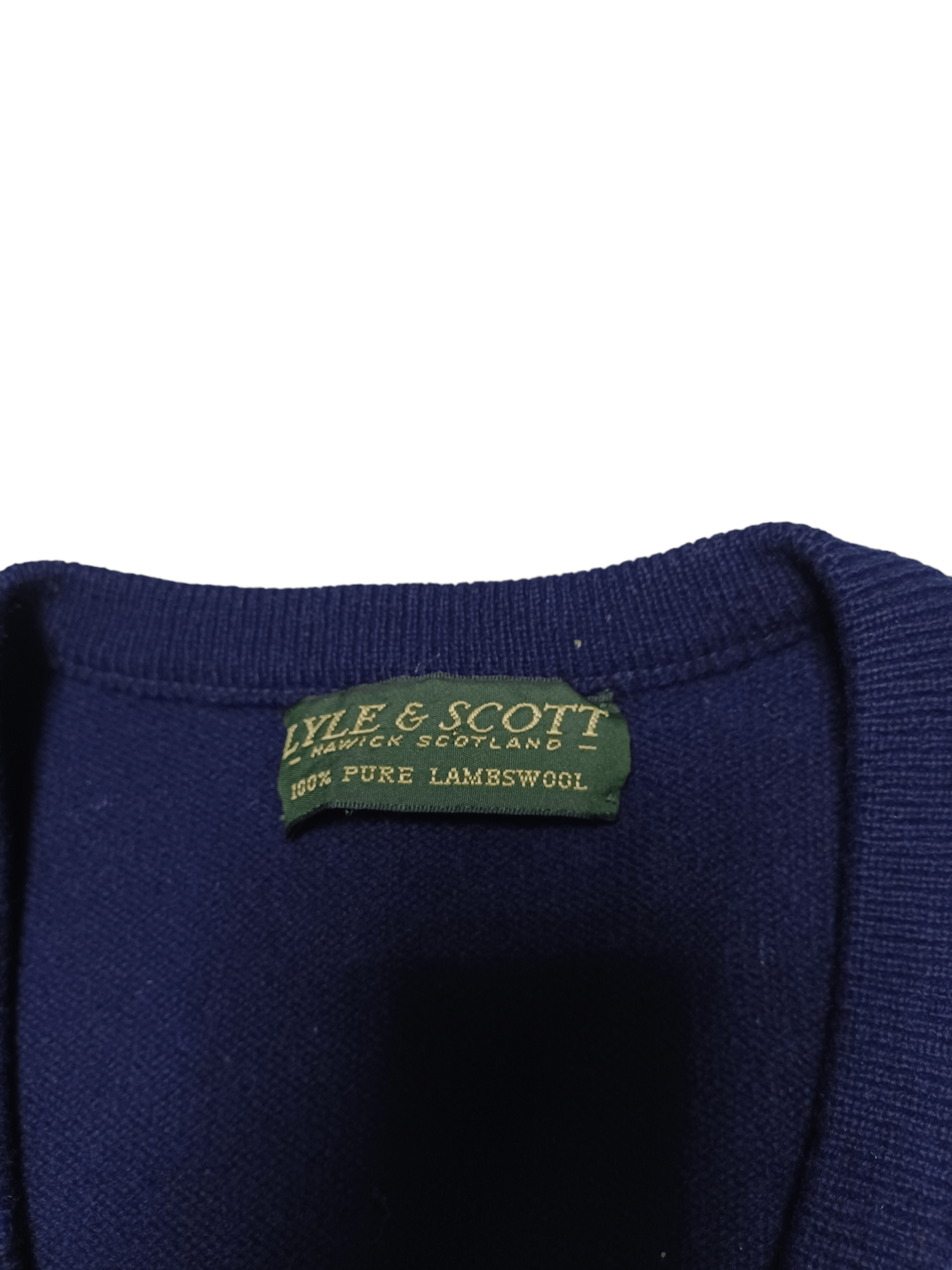 Lyle & Scott LYLE SCOTT LAMBSWOOL VINTAGE V-NECK GOLF OLDMONEY SWEATER Size US M / EU 48-50 / 2 - 5 Thumbnail