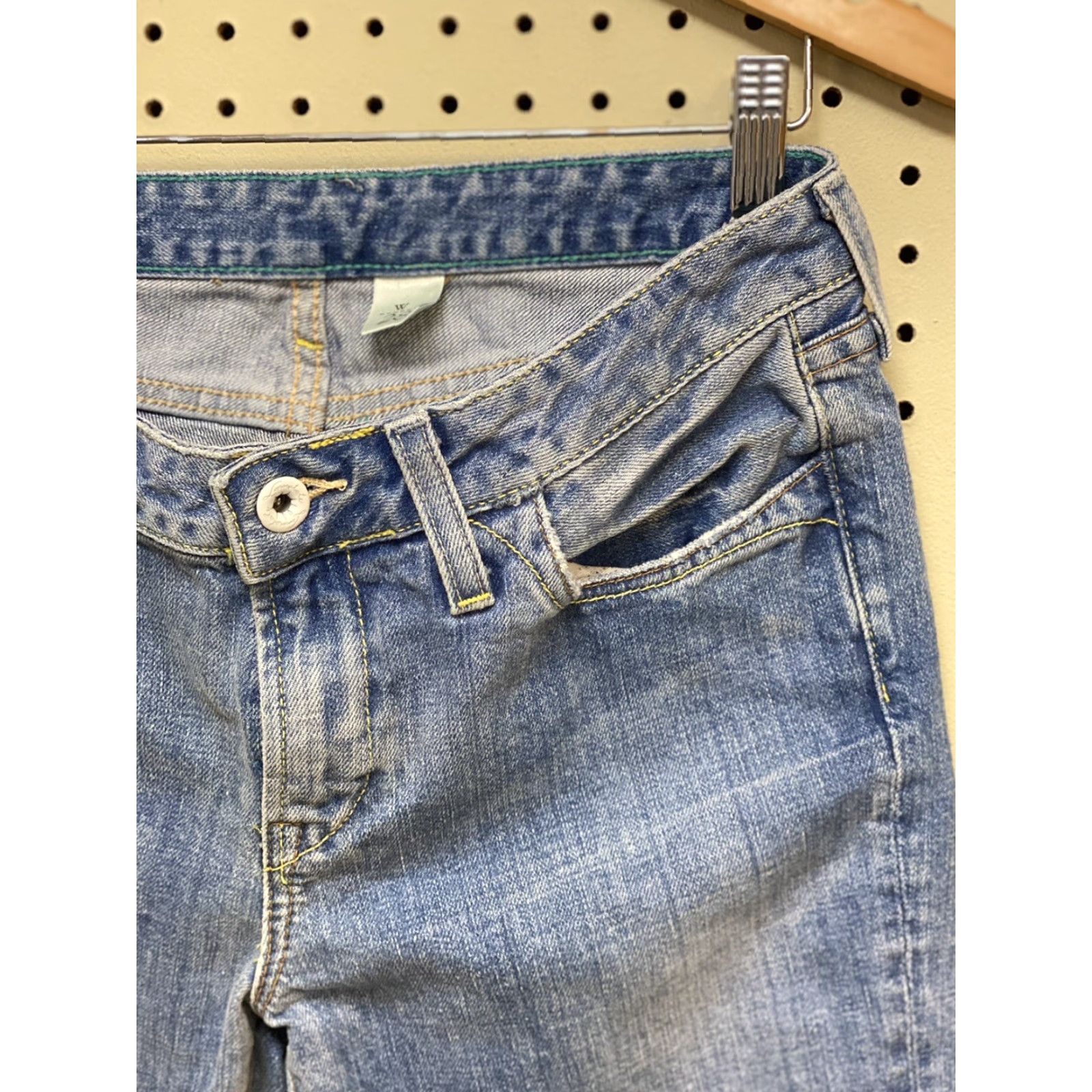 Denime VINTAGE Loomstate Jeans Bootcut Denim 30x34 Blue Low Rise Womens 30 Regular Girls? Size 30" / US 8 / IT 44 - 3 Thumbnail