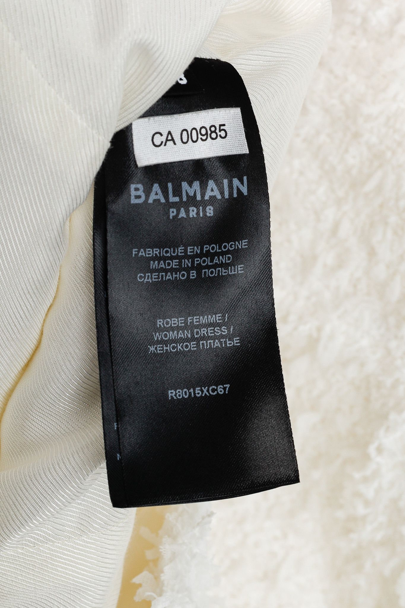 Balmain Balmain Tweed Button-Embellished Long-Sleeve Mini Dress Size M / US 6-8 / IT 42-44 - 10 Thumbnail