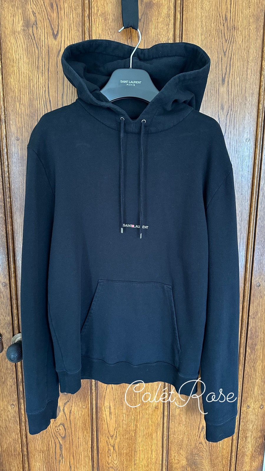 Saint Laurent Paris $990 🤑 Saint Laurent Rive Gauche logo black hoodie Small Size US S / EU 44-46 / 1 - 3 Thumbnail