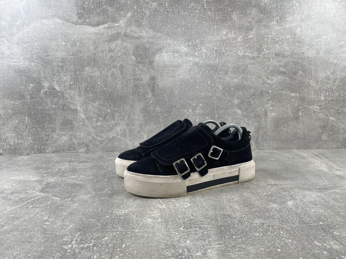 Alexander McQueen × Vintage Alexander McQueen Platform Suede Black Y2K Sneakers Size US 9 / IT 39 - 1 Thumbnail