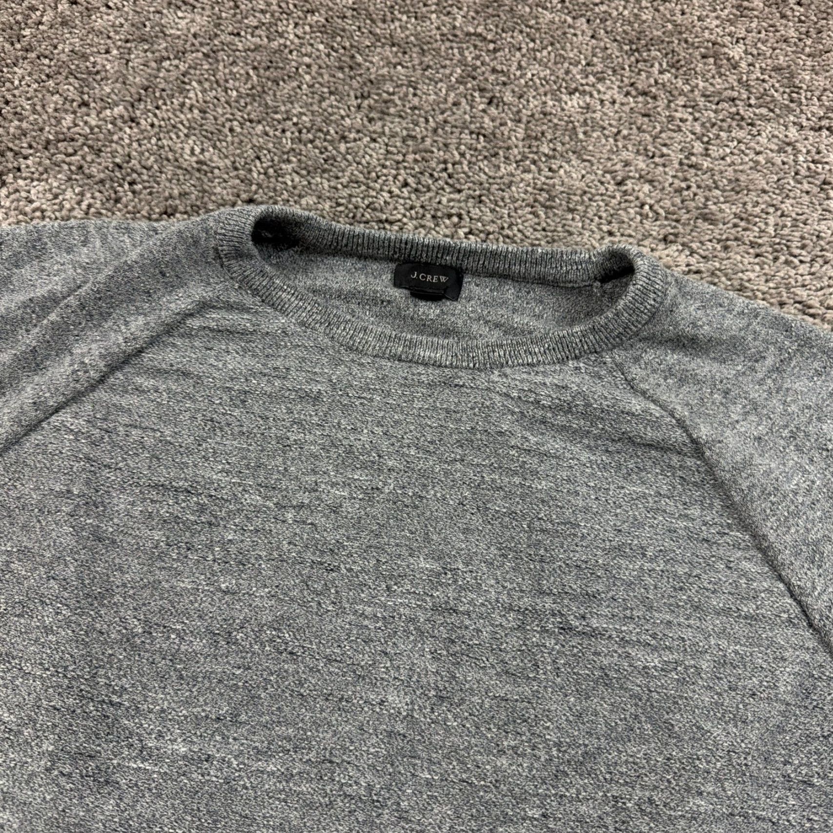 J.Crew J Crew Sweater Mens XL Gray Crew Neck Pullover Long Sleeve Cotton Breathable Size US XL / EU 56 / 4 - 2 Thumbnail