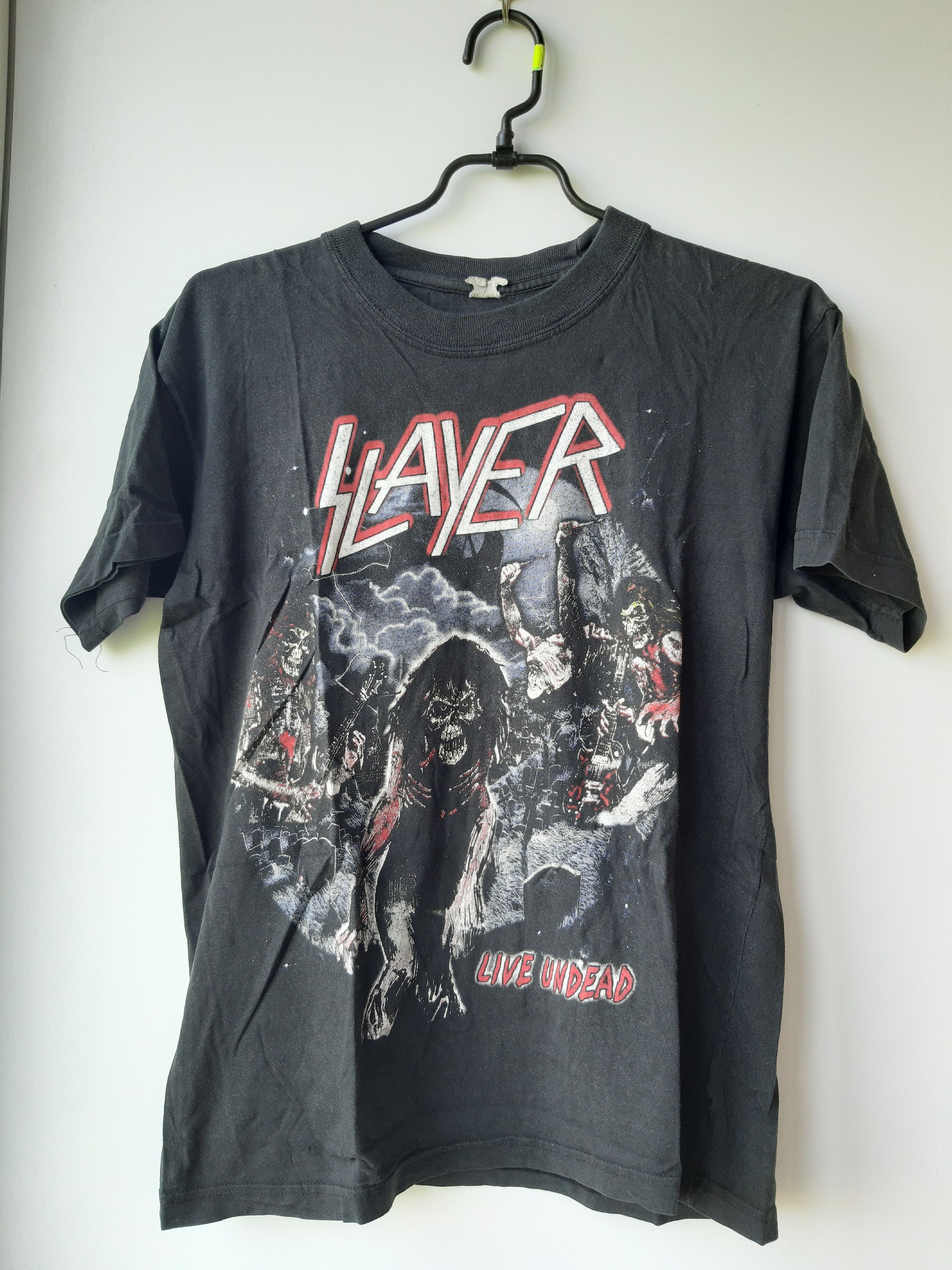 Band Tees × Slayer × Vintage Vintage Slayer 90’s Live Undead Shirt Size US S / EU 44-46 / 1 - 1 Thumbnail