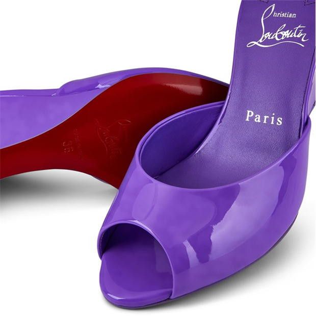 Christian Louboutin Me Dolly Zeppa Patent Leather 85mm Mules Size US 6 / IT 36 - 6 Thumbnail