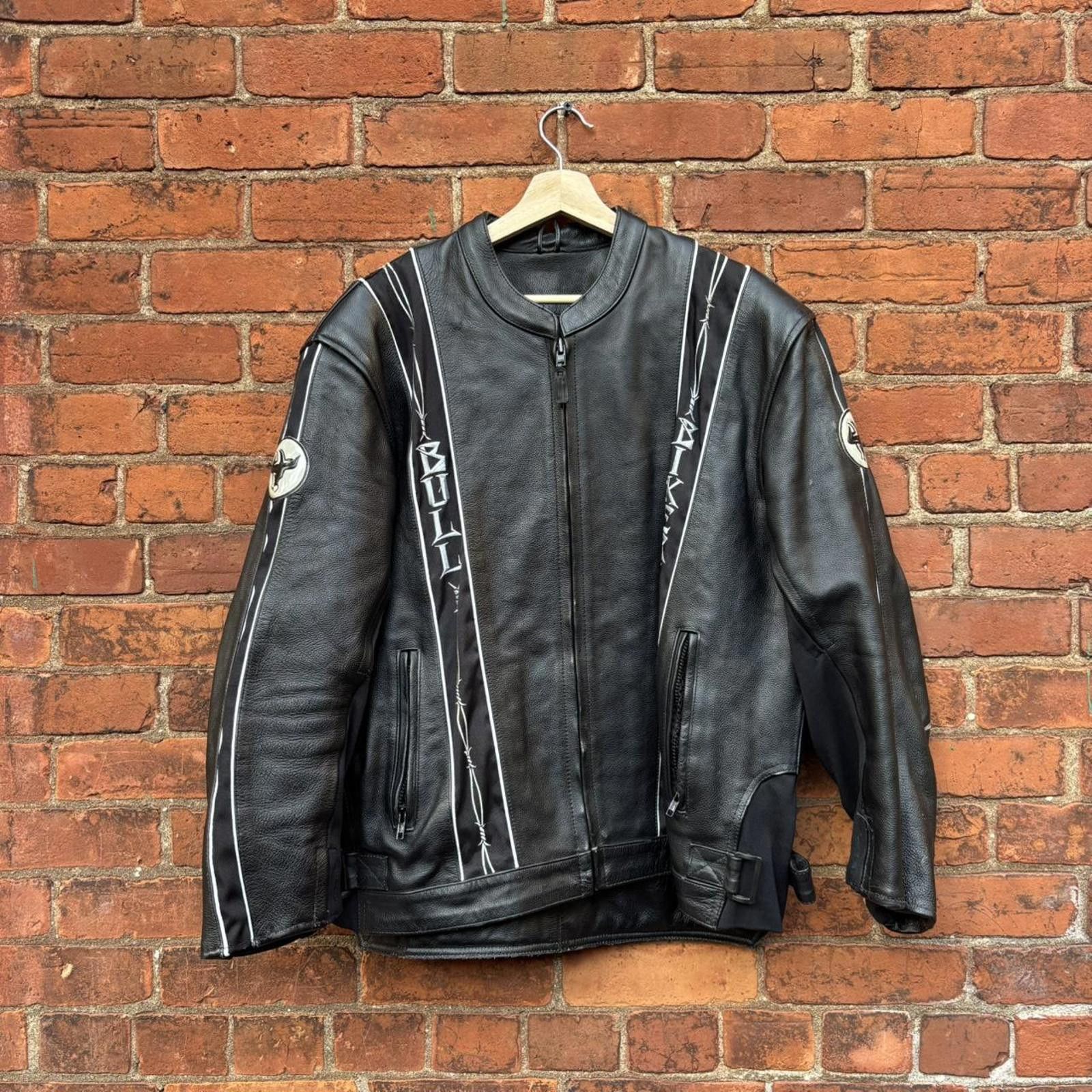 Other Vintage bull bikers padded leather motorcycle jacket XXL Size US XXL / EU 58 / 5 - 1 Thumbnail