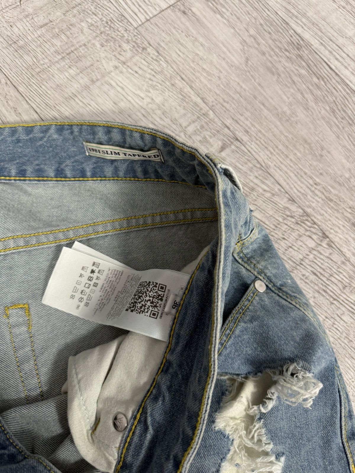 Guess Guess distressed denim selvedge jeans Size US 36 / EU 52 - 7 Thumbnail