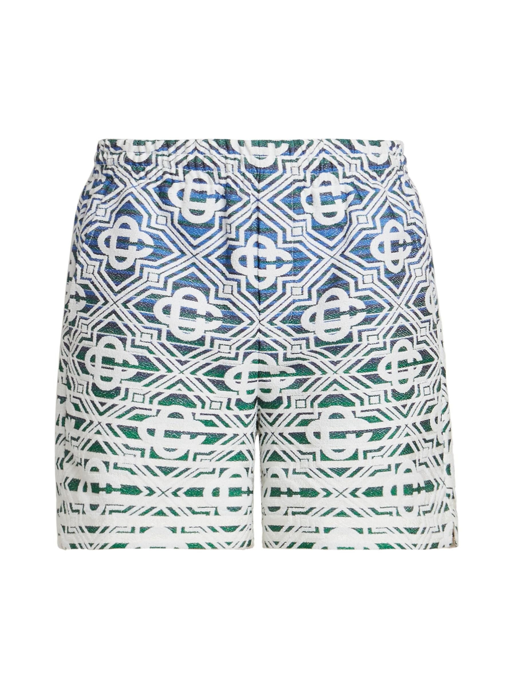 Casablanca os11x0725 Monogrammed Cotton-Blend Shorts in Multicolor Size US 30 / EU 46 - 1 Thumbnail
