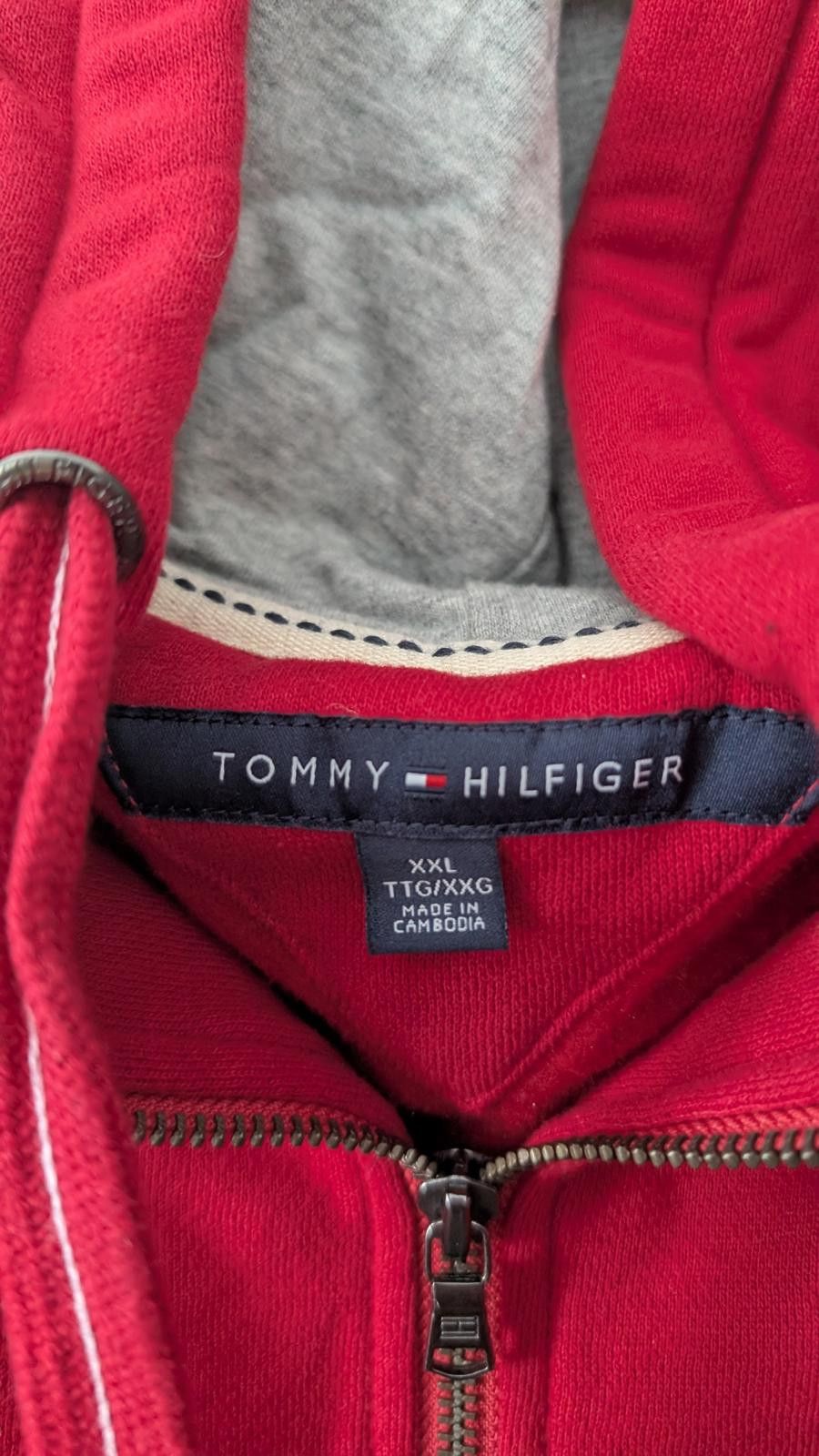Tommy Hilfiger Tommy Hilfiger Men’s Full Zip Hoodie Red Fleece Size XXL Size US XXL / EU 58 / 5 - 6 Thumbnail