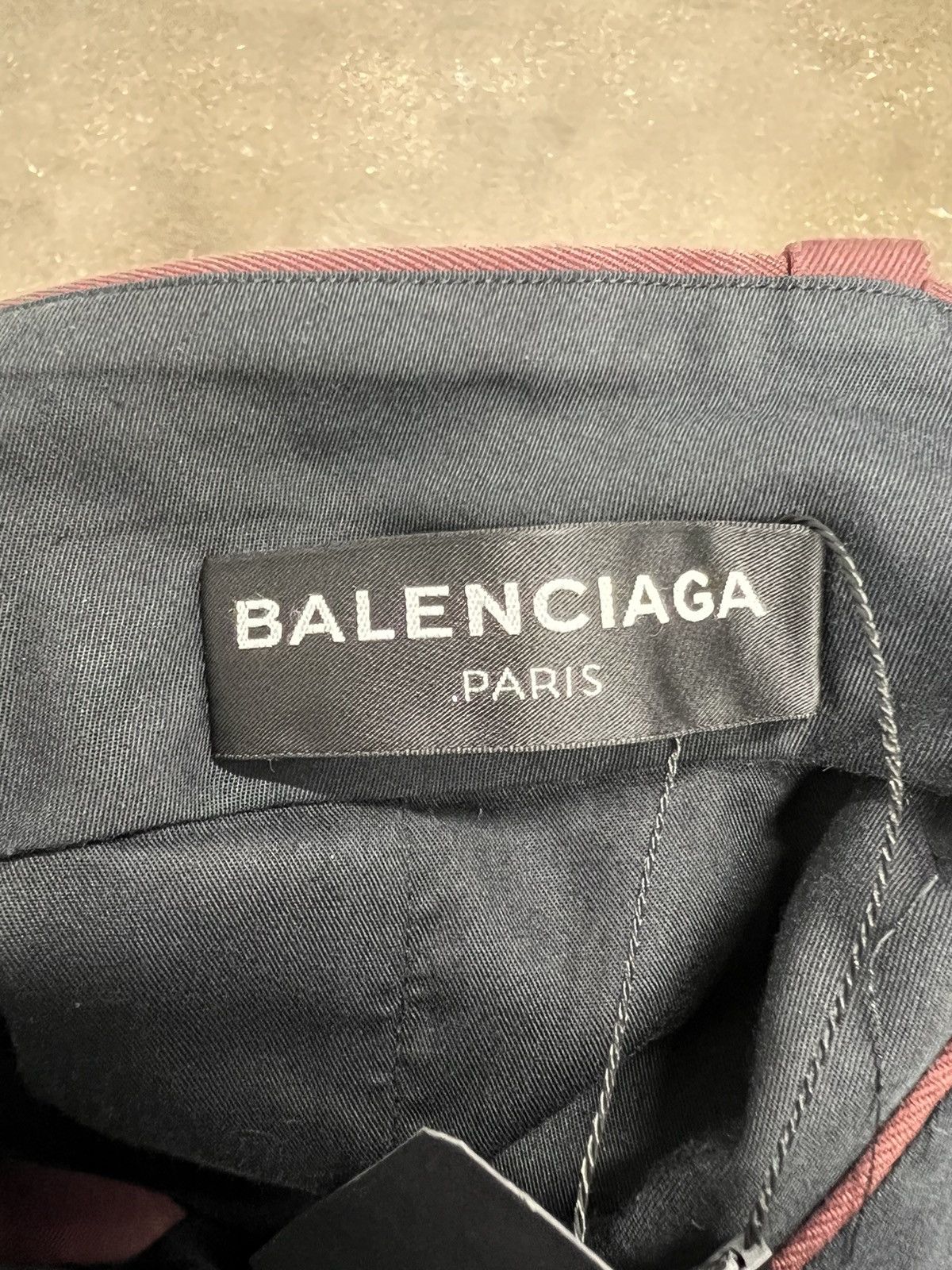Balenciaga Balenciaga Paris Maroon Trousers Size US 29 - 3 Thumbnail