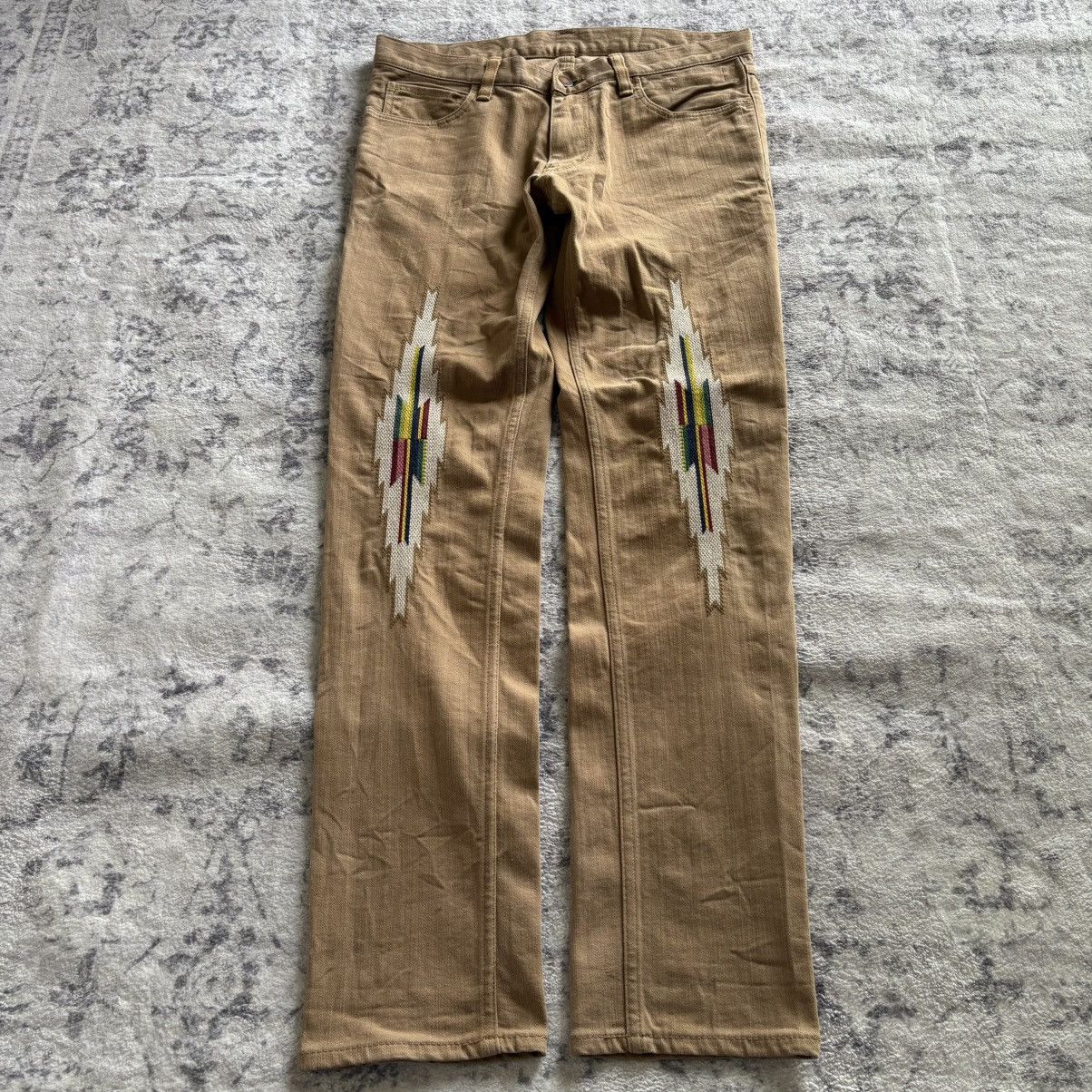 Pre-owned Number N Ine Number (n)ine Aw05 The High Streets Ortega Jeans | Size 3x30 In Brown