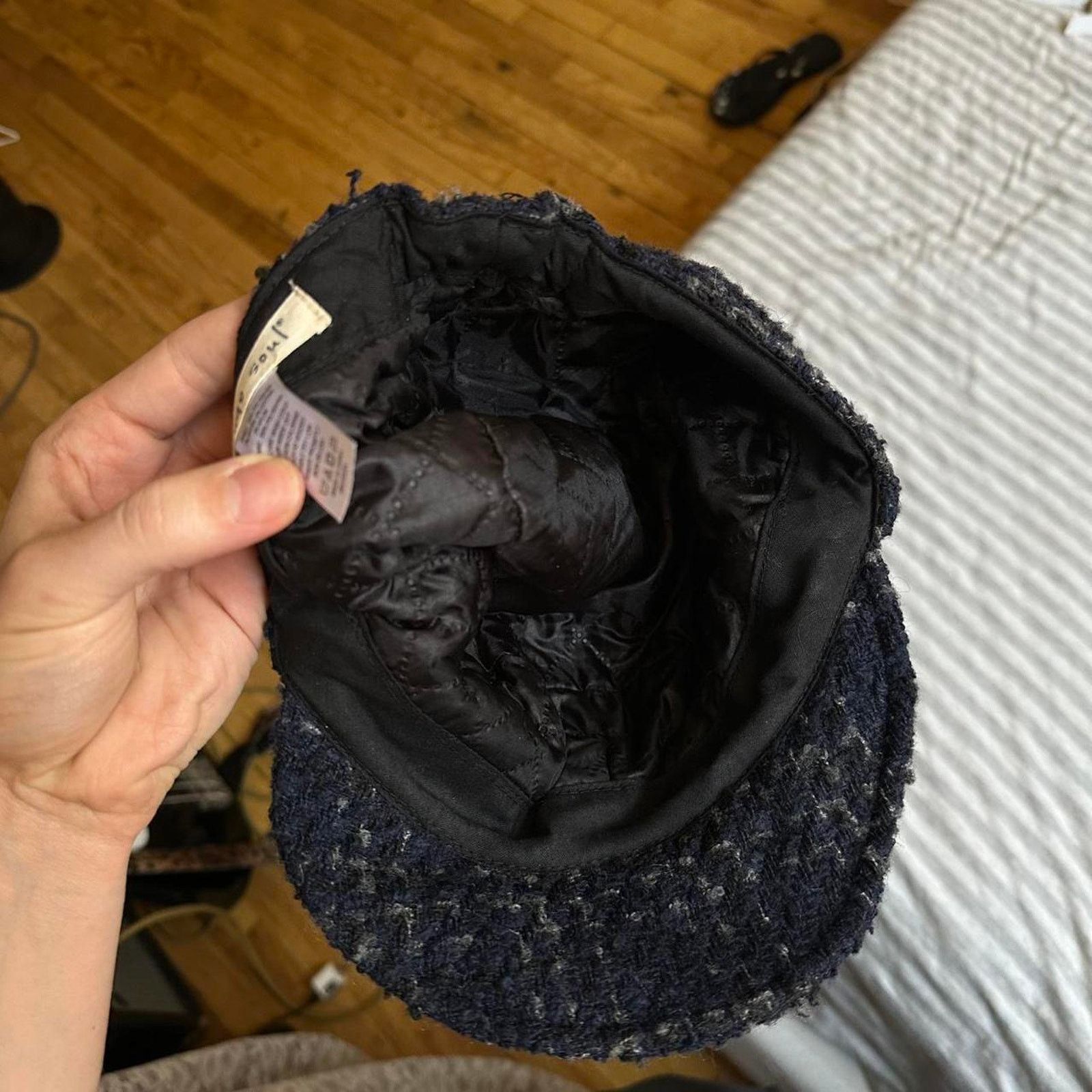 Vintage Vintage Y2K Knit Tweed Button Military Paper Boy Hat Cap Size ONE SIZE - 8 Thumbnail