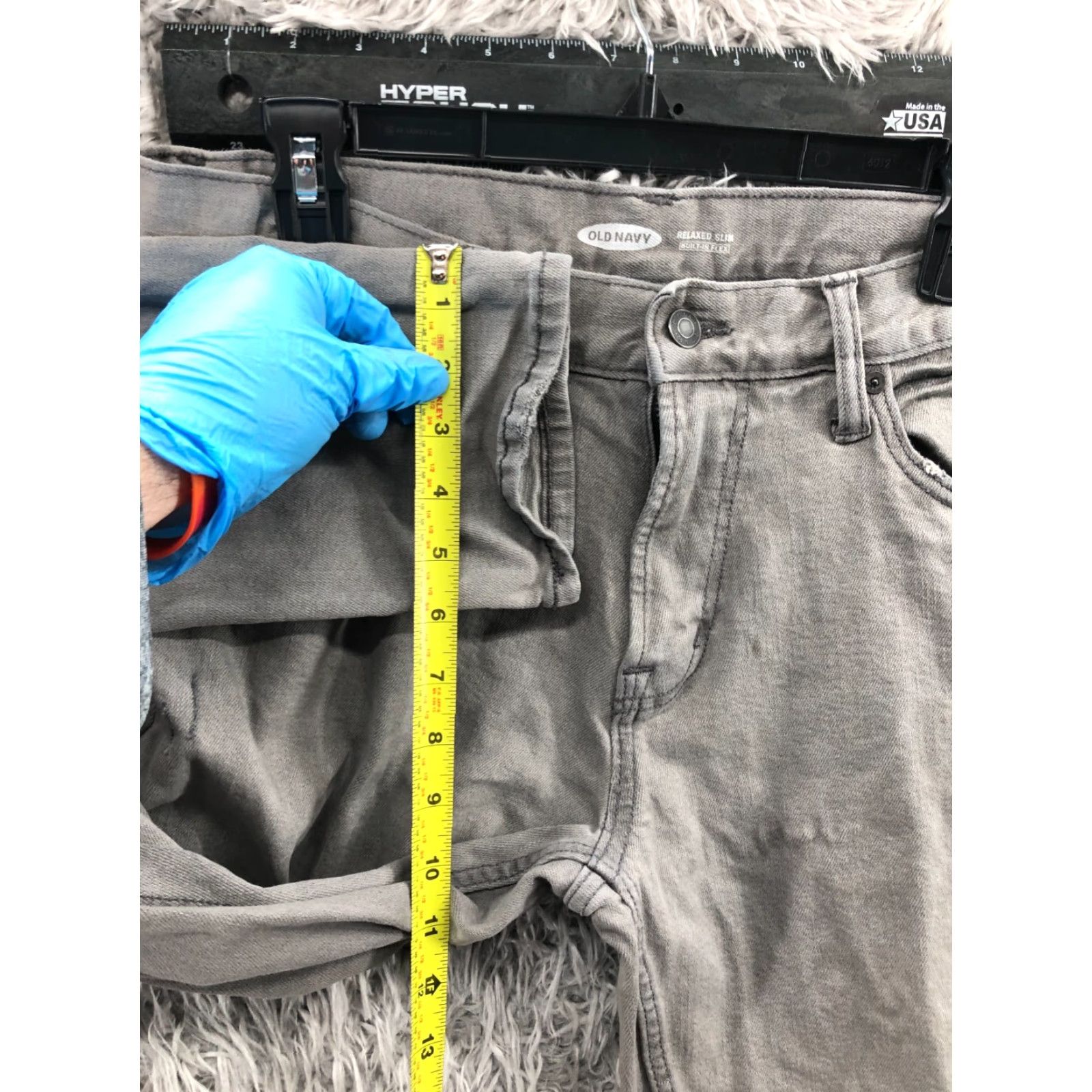 Old Navy Old Navy Jeans Mens Slim Straight 32x34 Mid Rise Gray Denim 5-Pocket Size US 32 / EU 48 - 4 Thumbnail