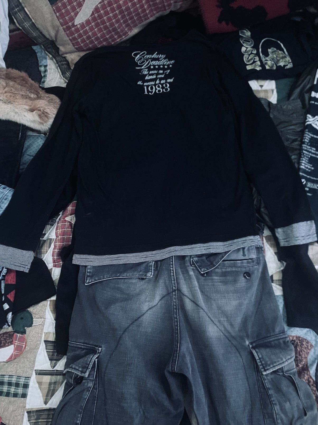 Designer × Japanese Brand × Vintage Night Rider “Century Deadline 1983” Layered Longsleeve Size US M / EU 48-50 / 2 - 2 Thumbnail