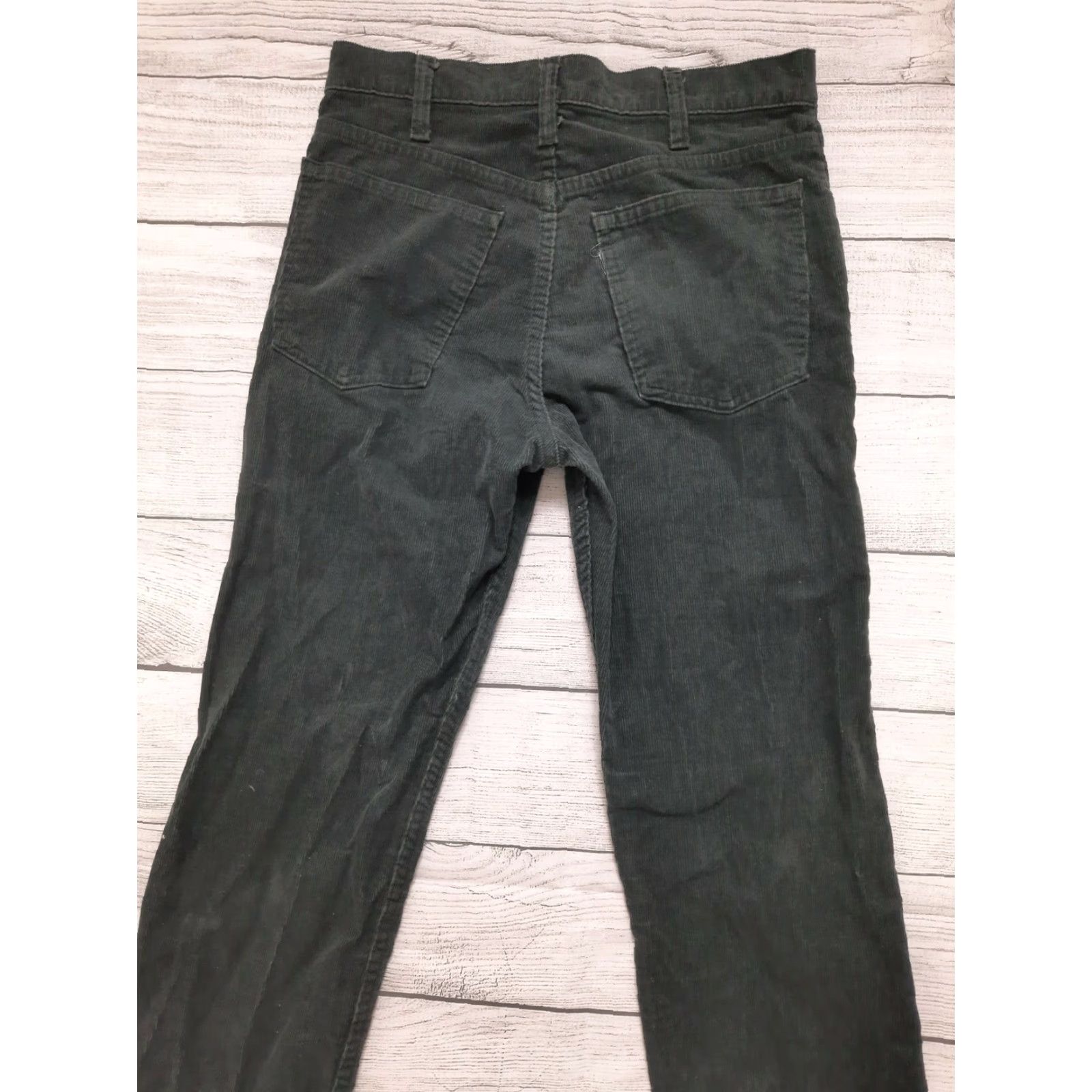 Levi's VINTAGE Levi's Corduroy Pants Shirt? Women 29 Waist 31 Inseam High Rise Green 70s Levi's Corduroy Bootcut Pants 8 29x31 Size 29" - 7 Thumbnail