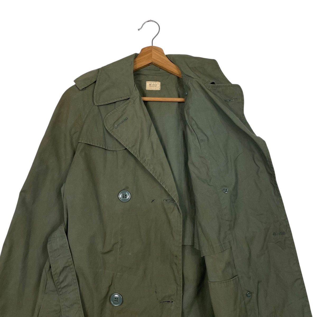 Vintage Vintage Brownwood Mfg US Military Double Breasted Trenchcoat Size L / US 10 / IT 46 - 11 Thumbnail